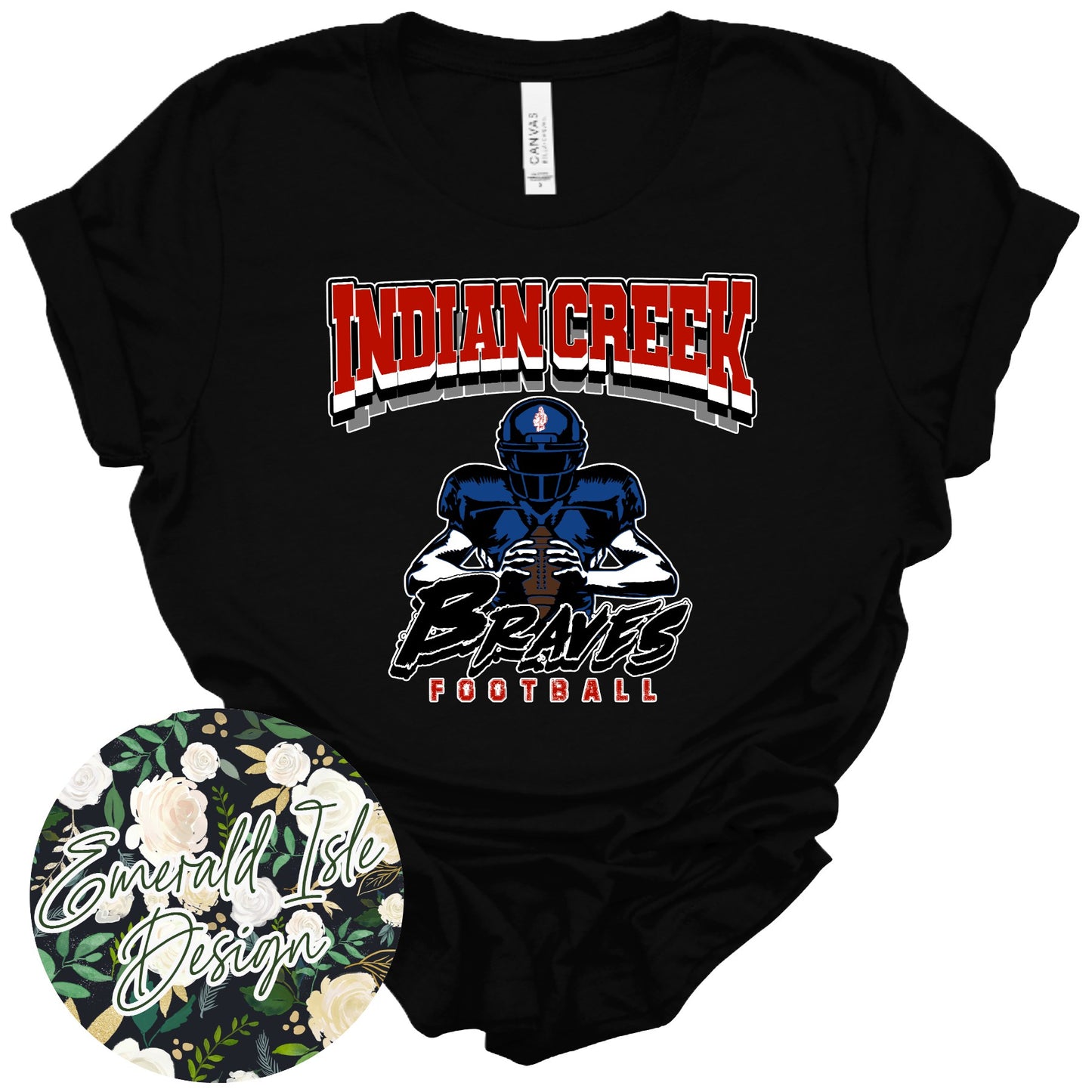 Indian Creek Braves Football Design