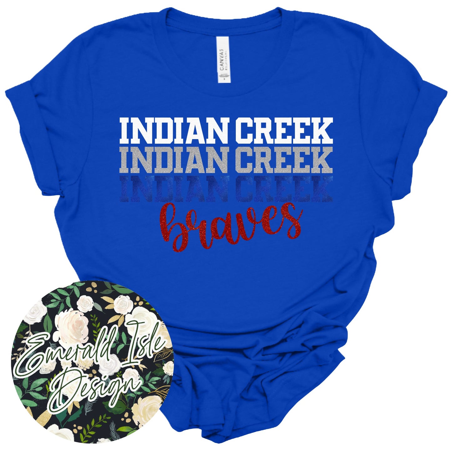 **GLITTER** Stacked Indian Creek Design