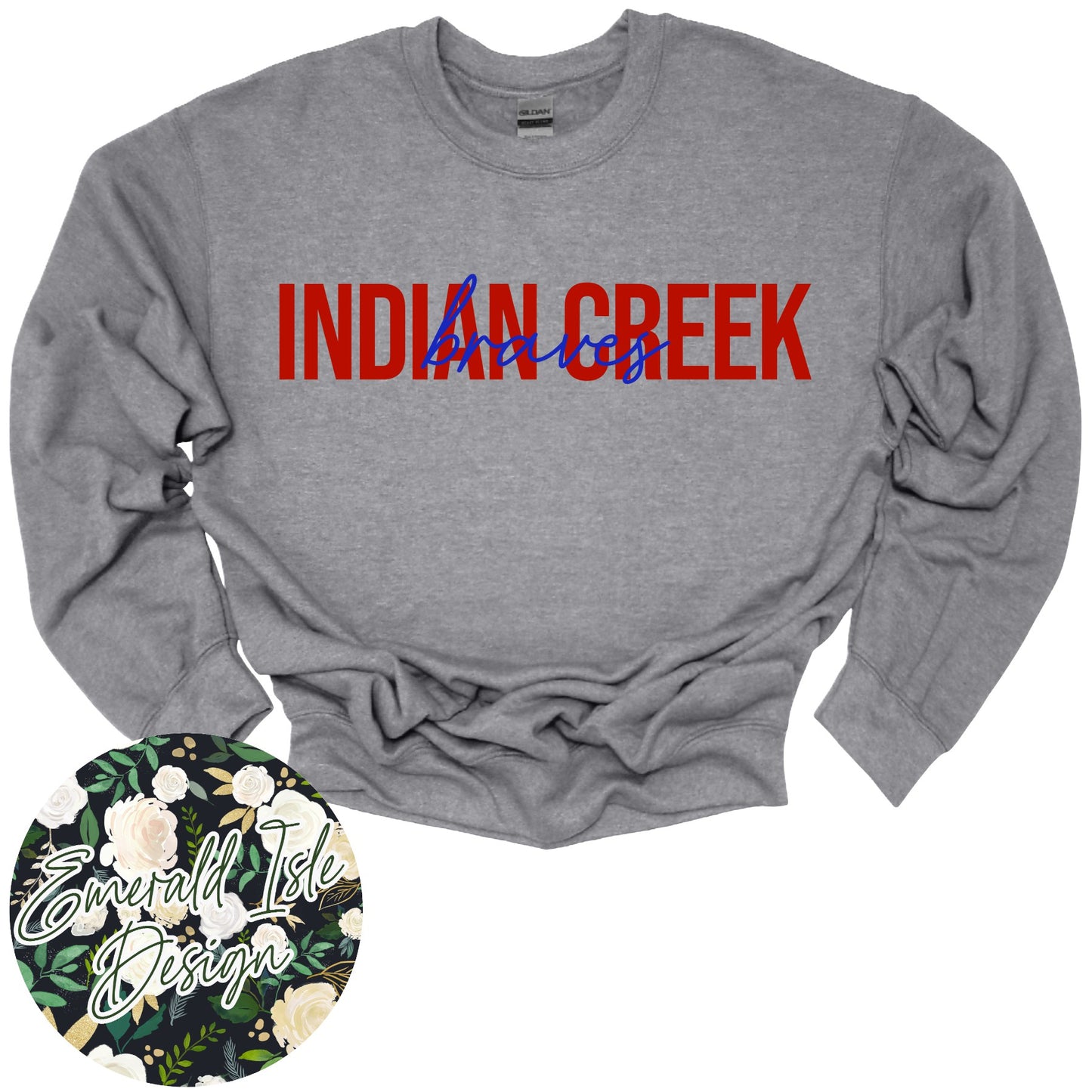 Indian Creek Braves Small Sketch Design