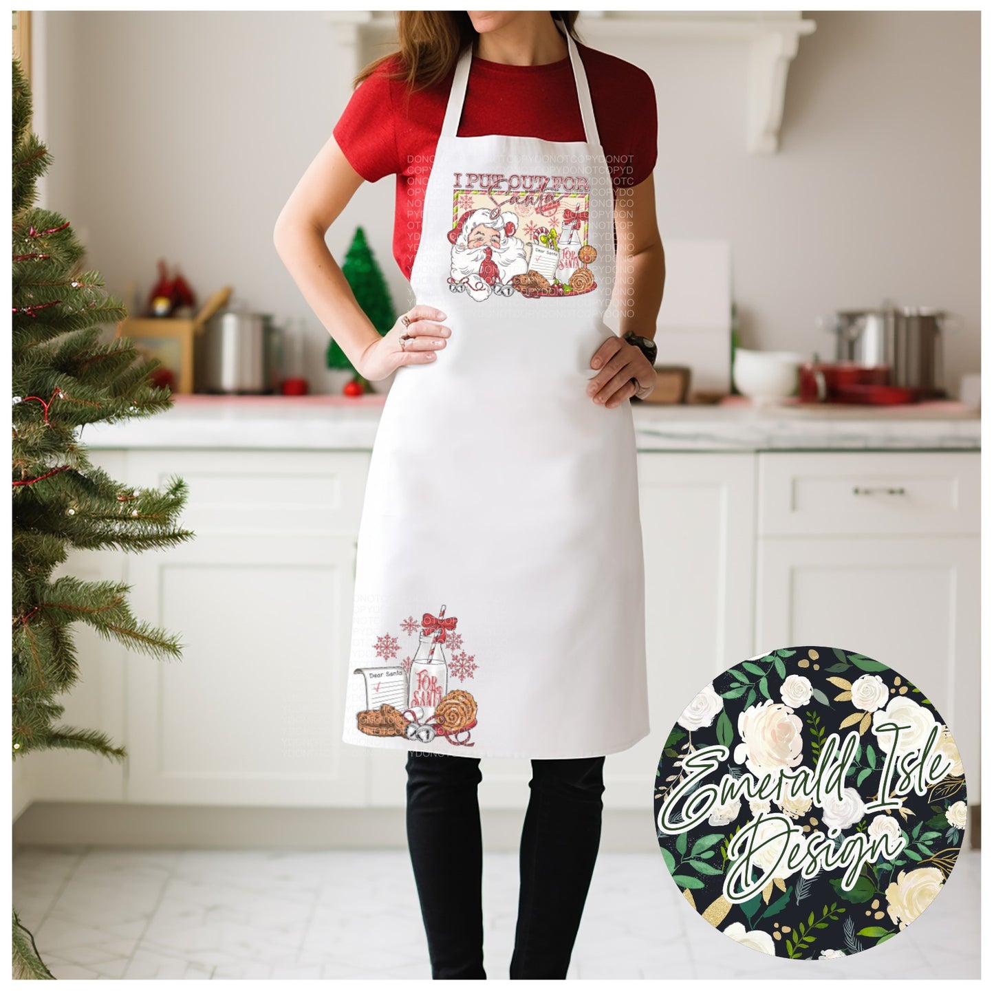 I Put Out For Santa Apron