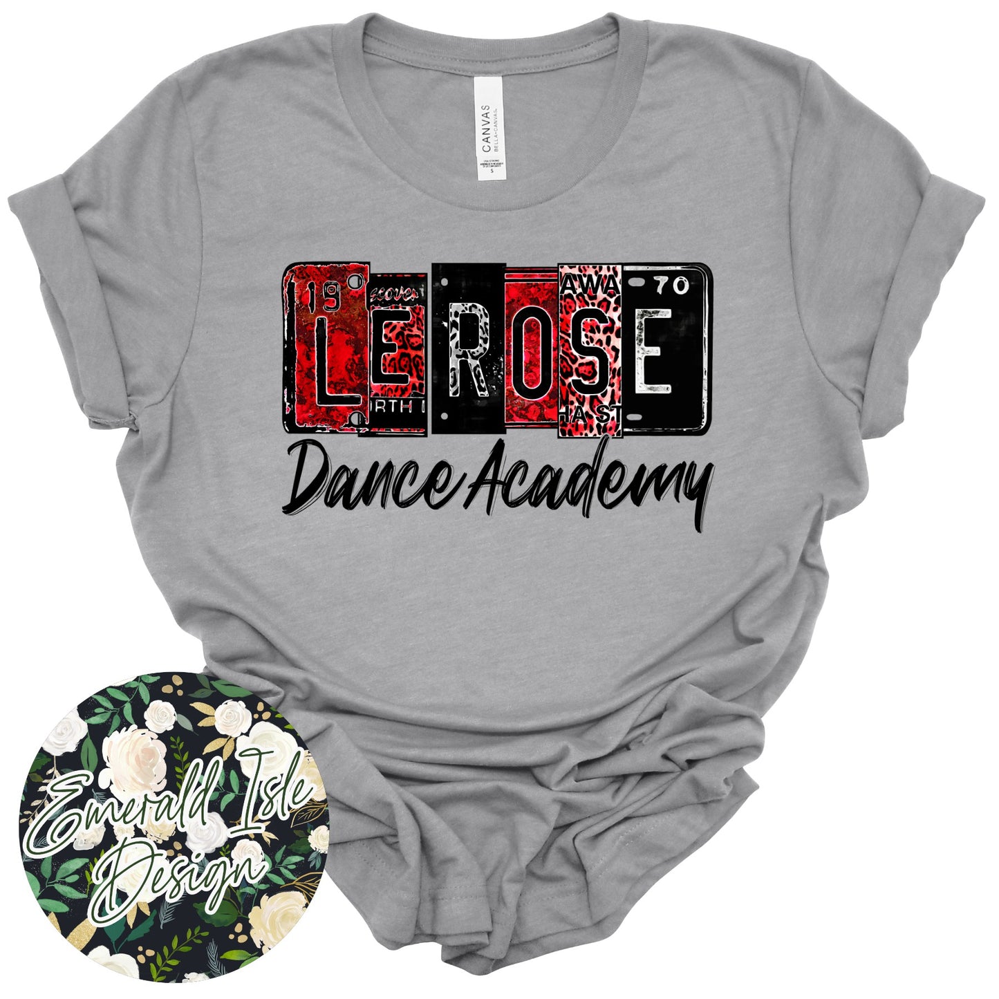 Le Rose License Plate Design
