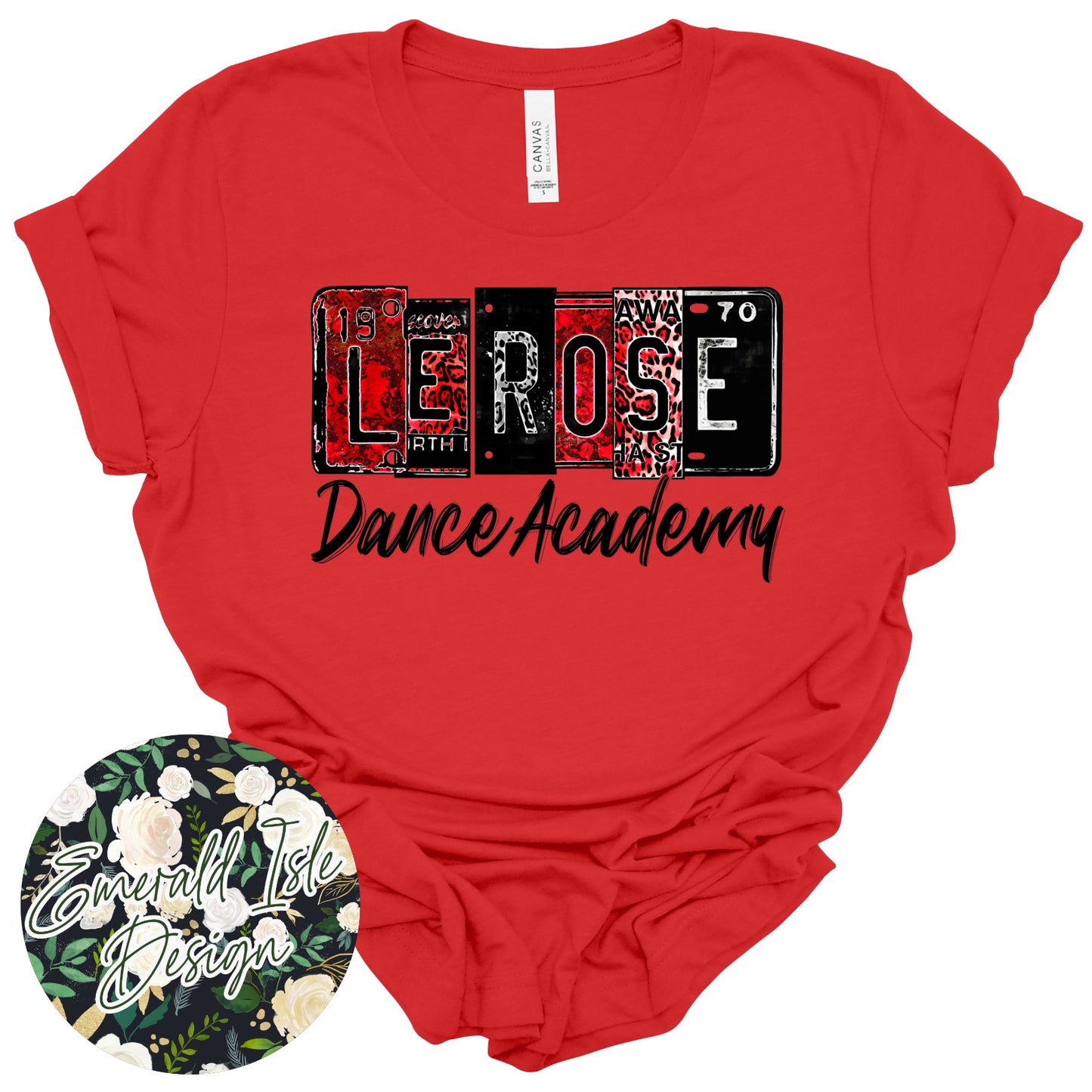 Le Rose License Plate Design