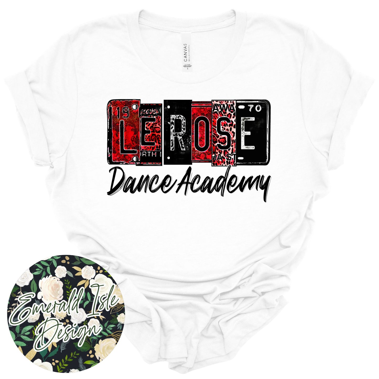 Le Rose License Plate Design