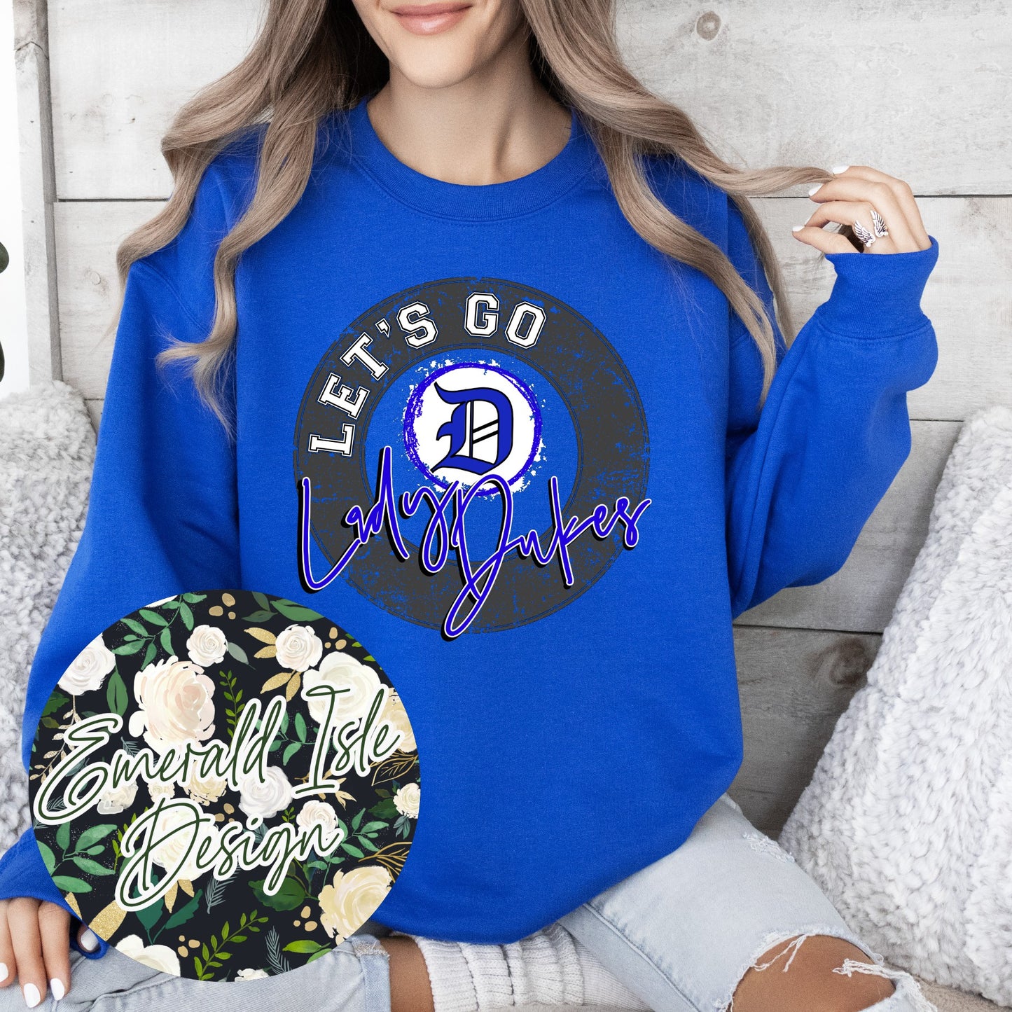 Let's Go Lady Dukes Softball Design