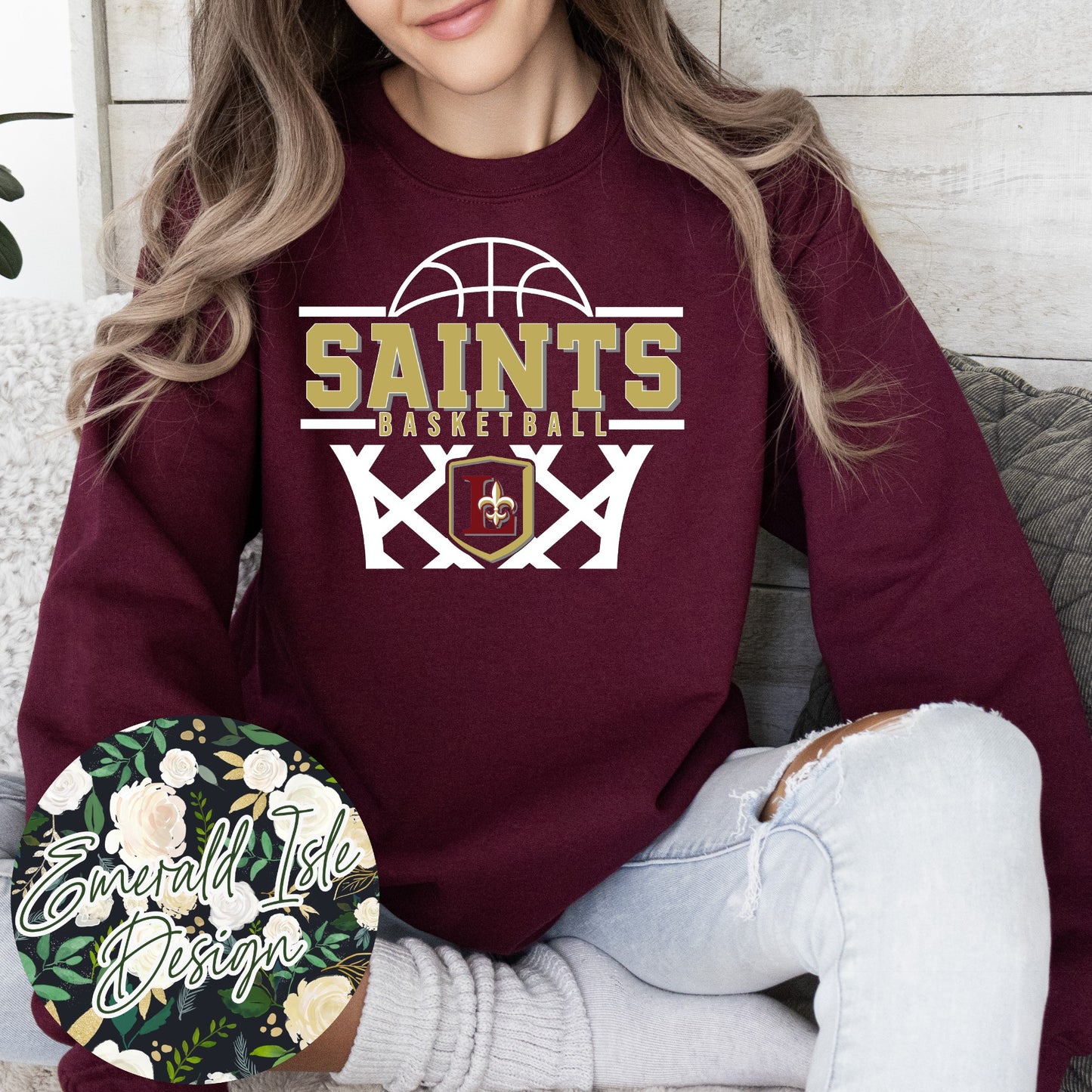 Lutheran Saints Basketball Design