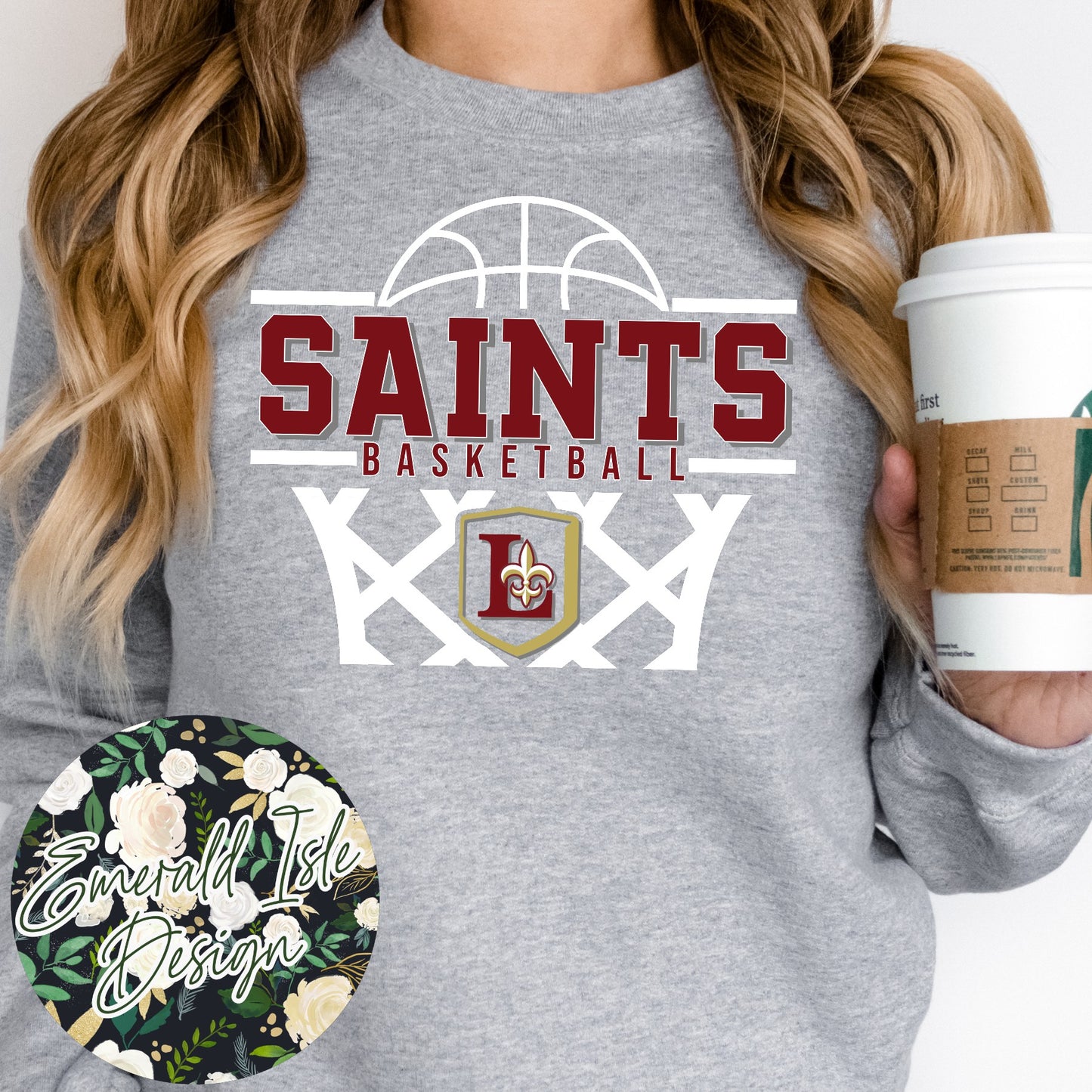 Lutheran Saints Basketball Design