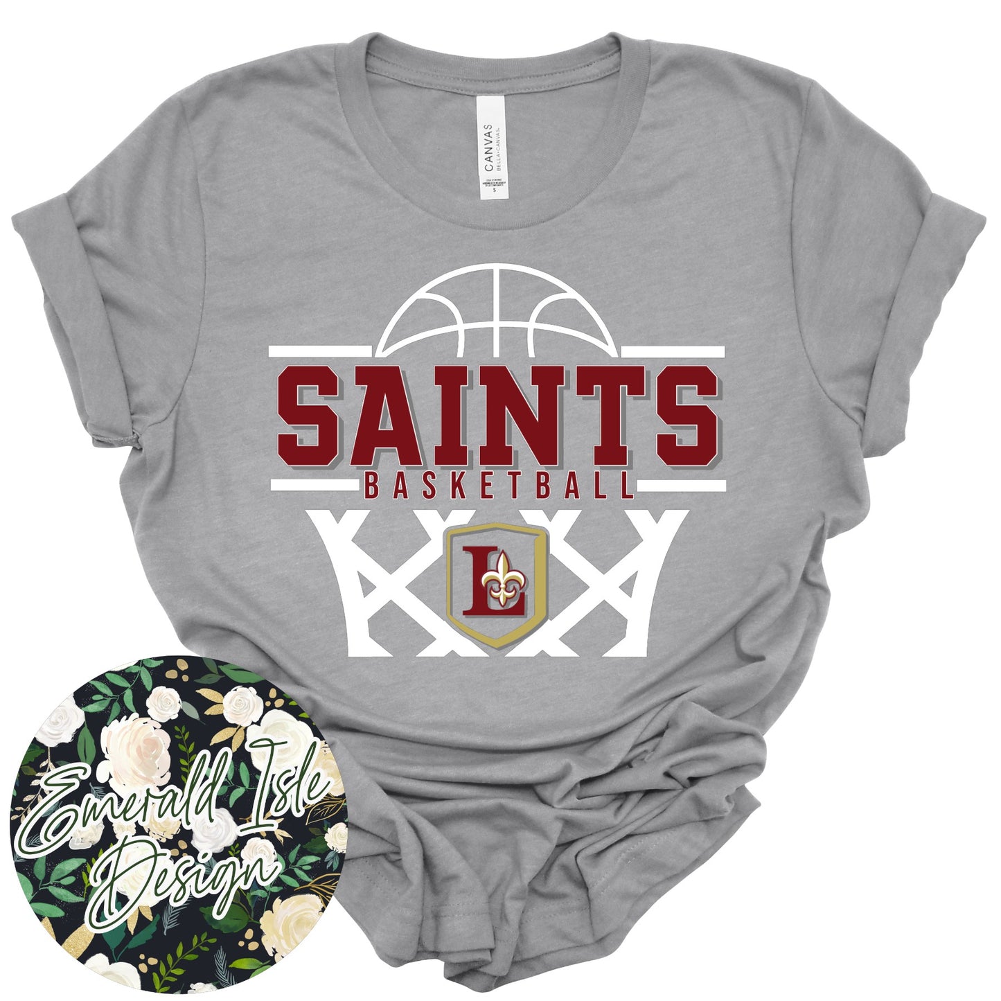 Lutheran Saints Basketball Design