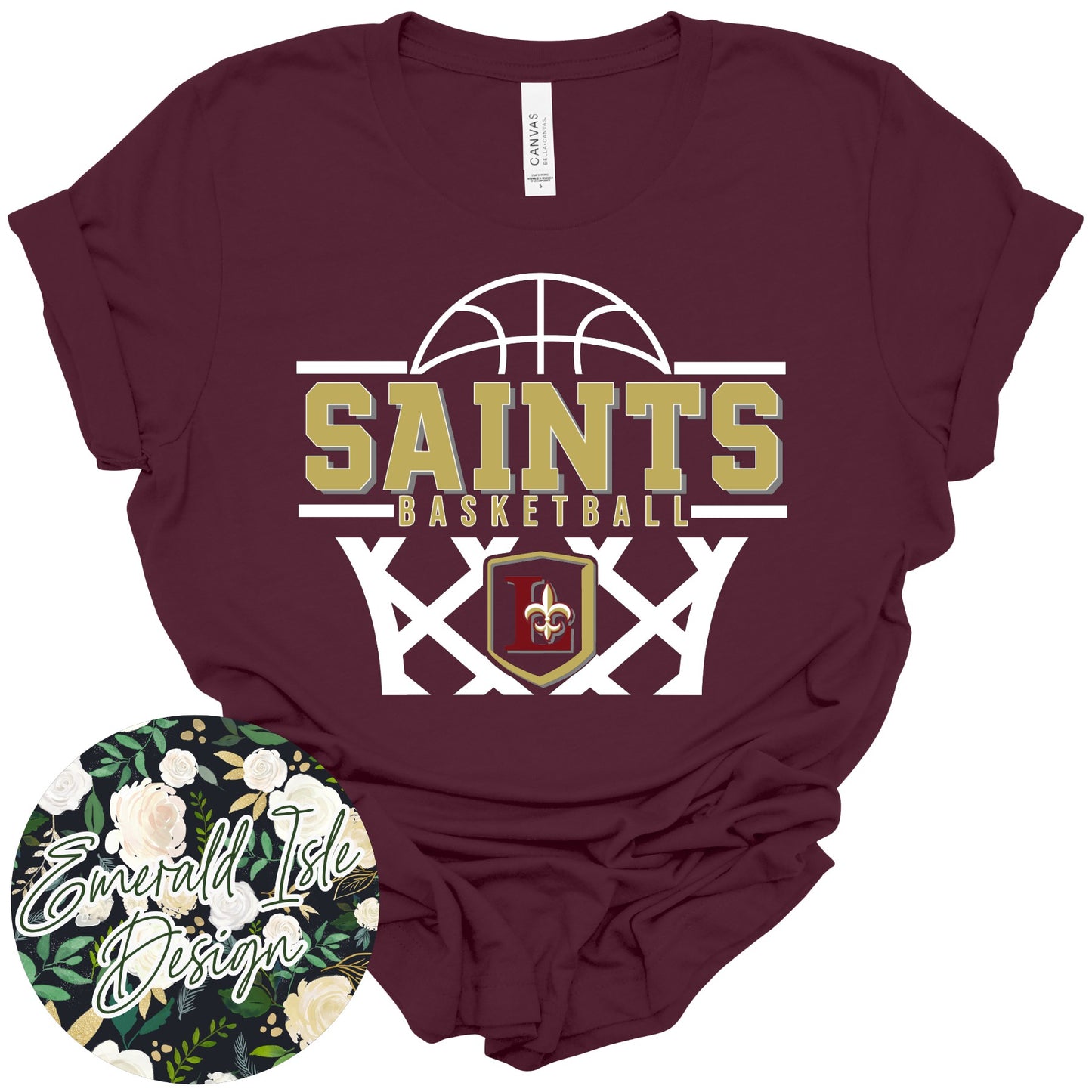 Lutheran Saints Basketball Design