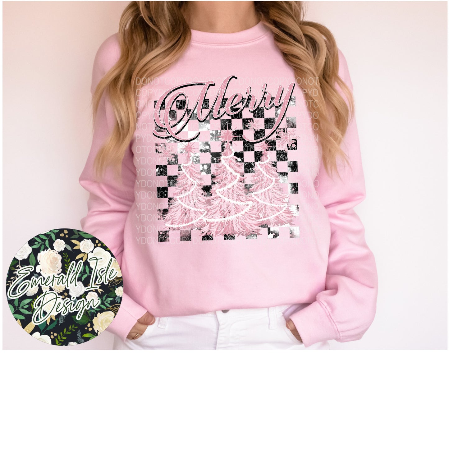 Merry Pink Trees Design
