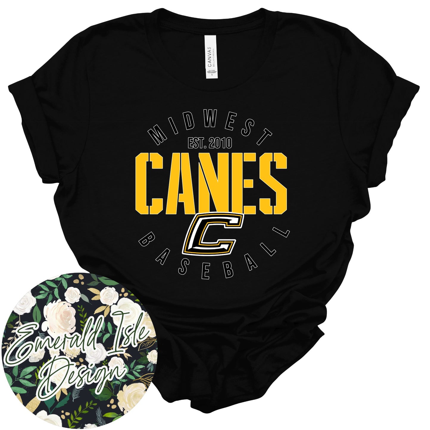 Midwest Canes Baseball Est. 2010 Design