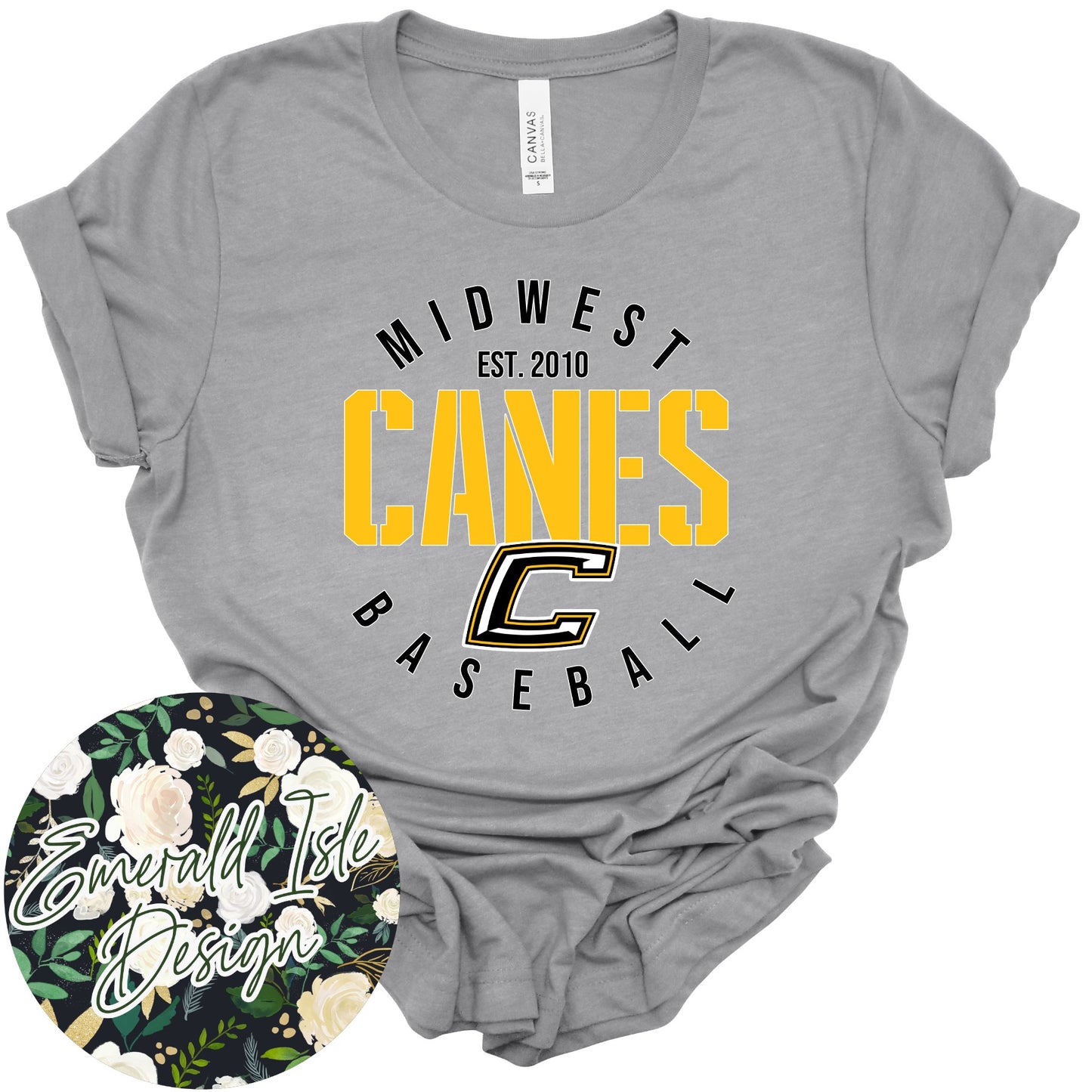 Midwest Canes Baseball Est. 2010 Design
