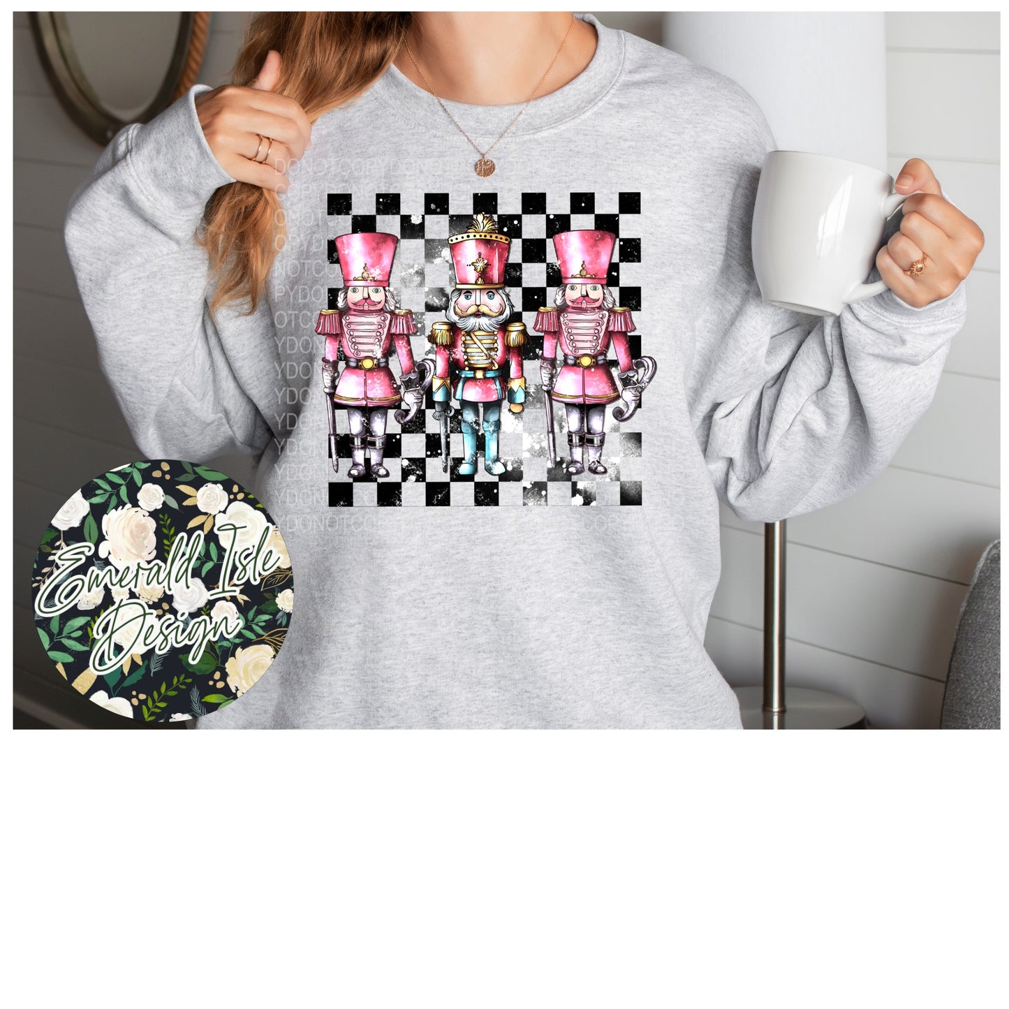 Nutcracker Checkered Design