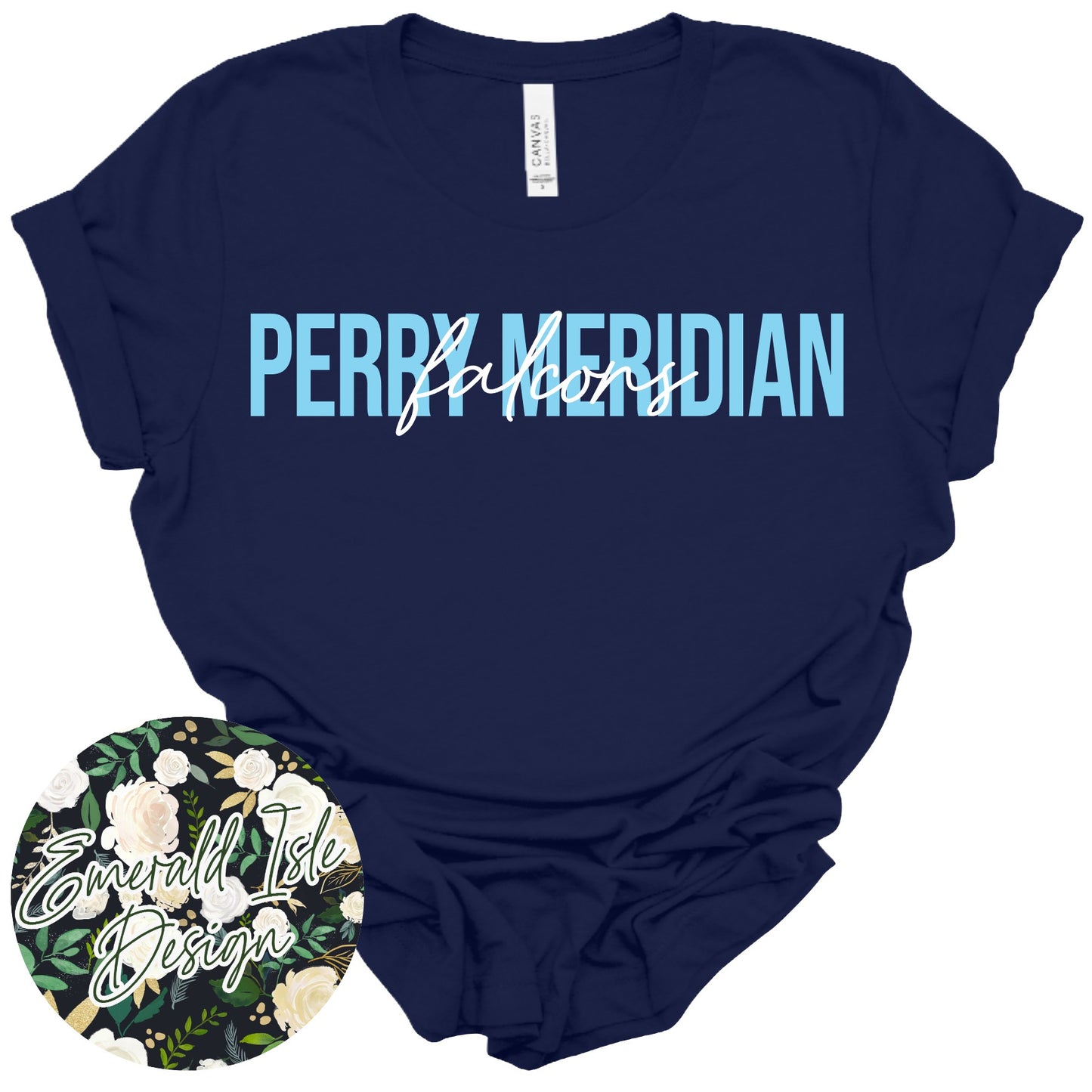 Perry Meridian Falcons Small Sketch Design