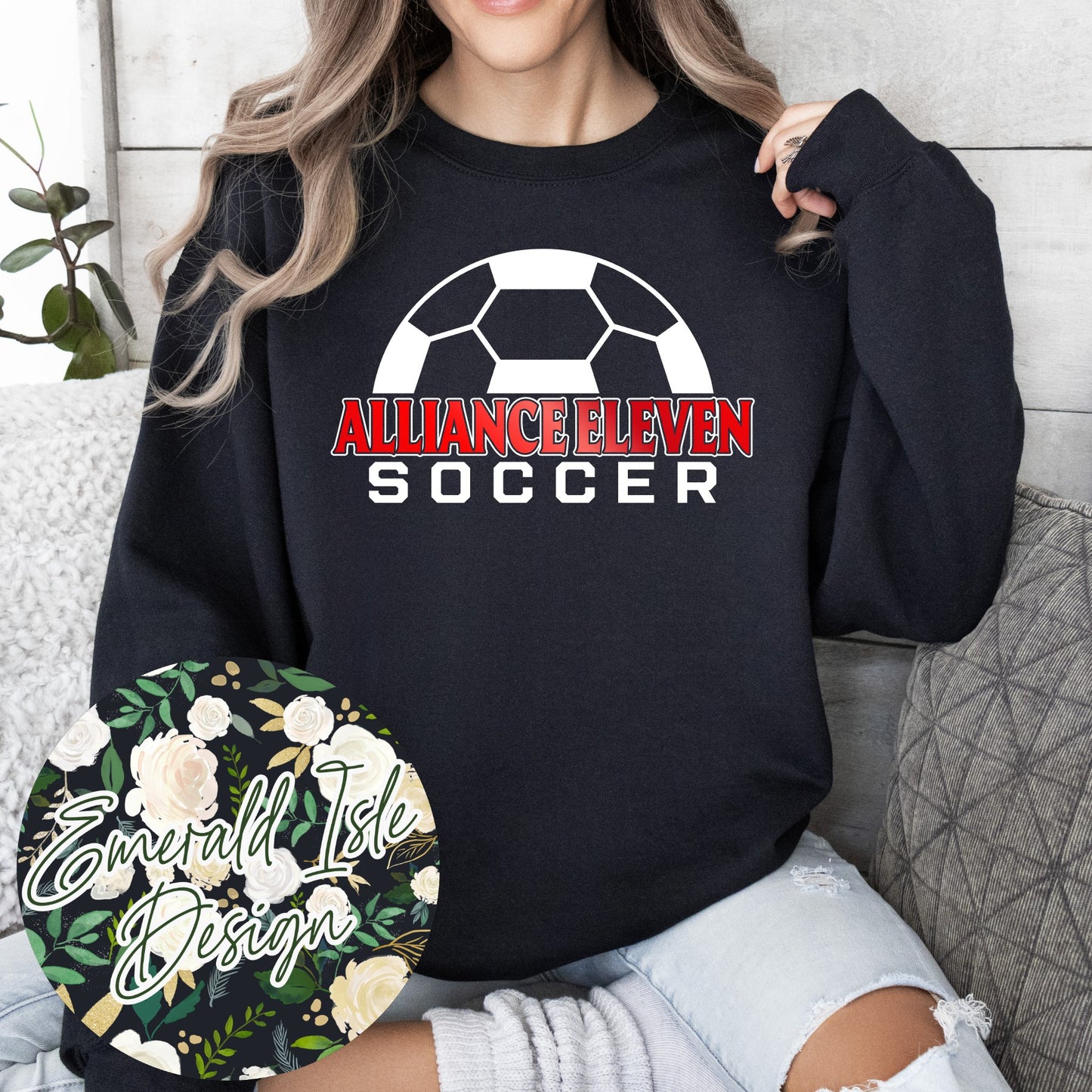Alliance Eleven Soccer Metallic Puff Design
