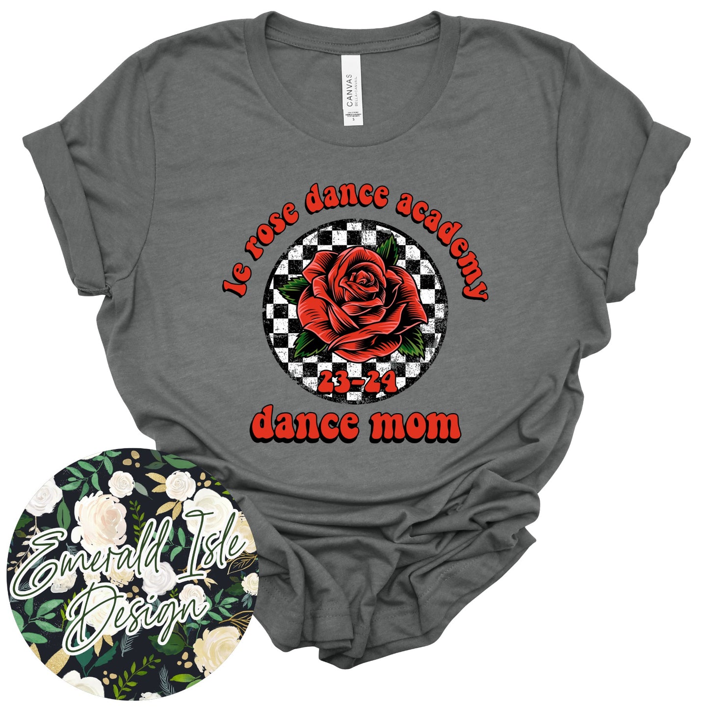 Custom Retro Checkered Le Rose Dance Academy Design for Parents!