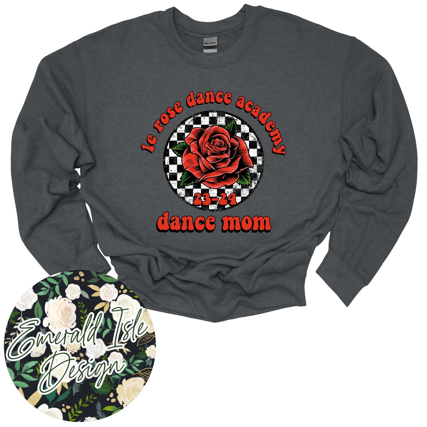 Custom Retro Checkered Le Rose Dance Academy Design for Parents!