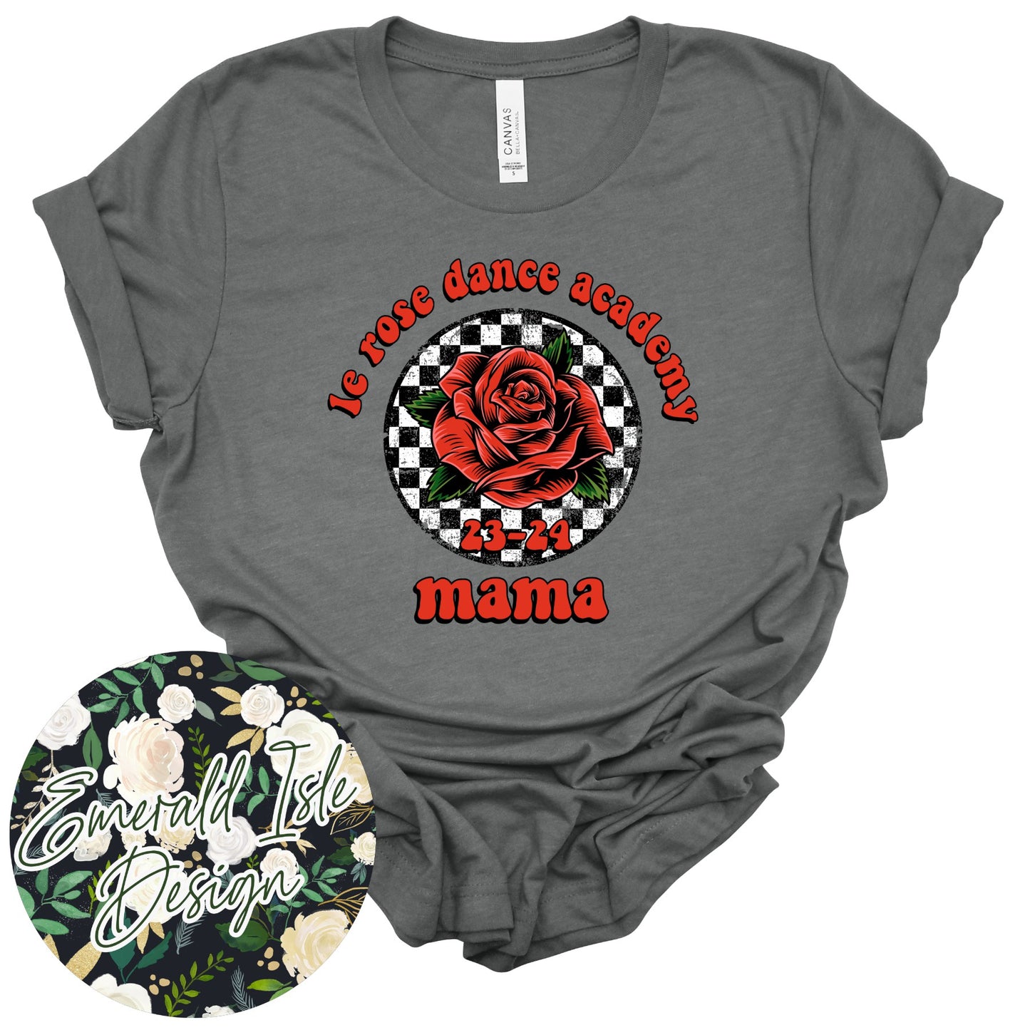 Custom Retro Checkered Le Rose Dance Academy Design for Parents!