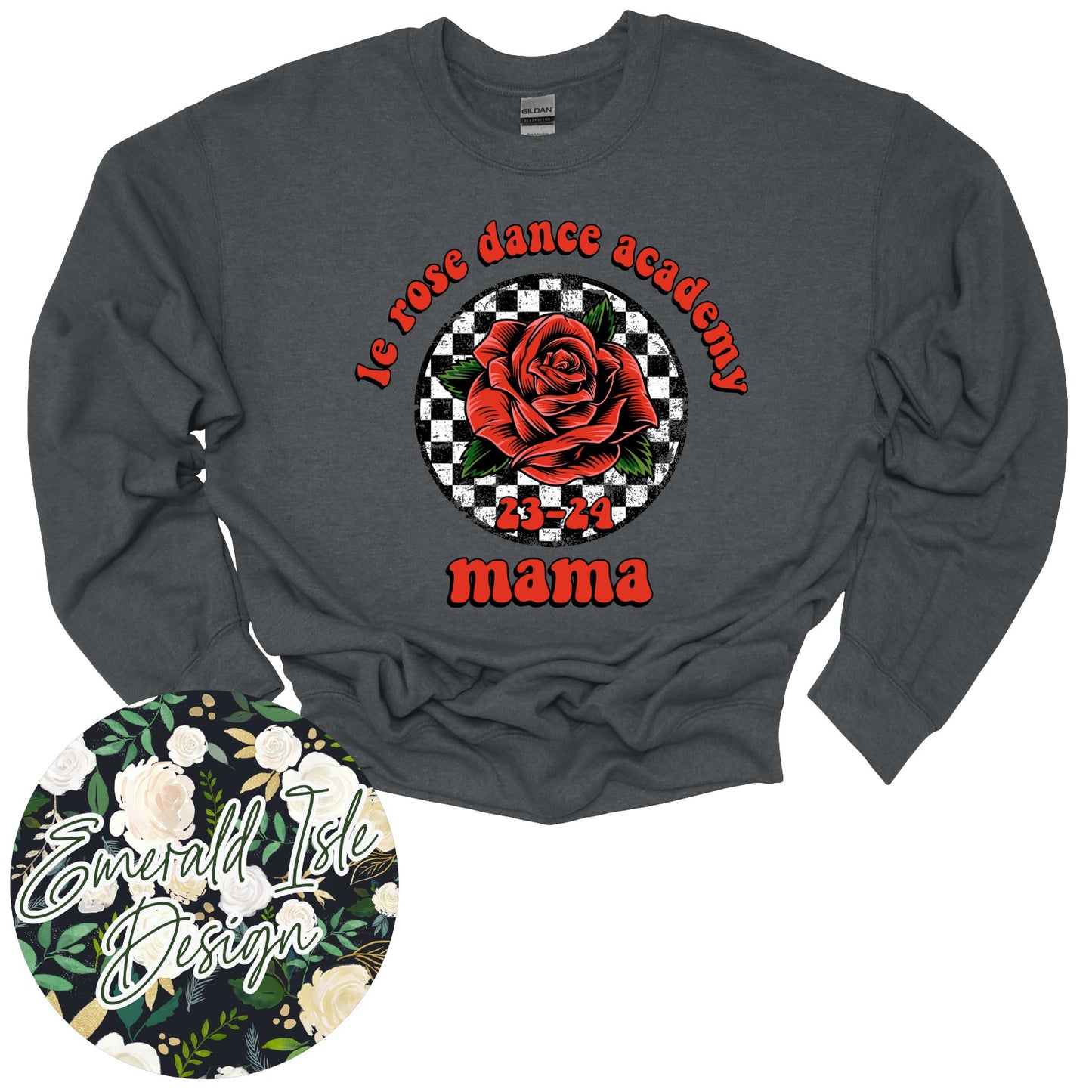 Custom Retro Checkered Le Rose Dance Academy Design for Parents!