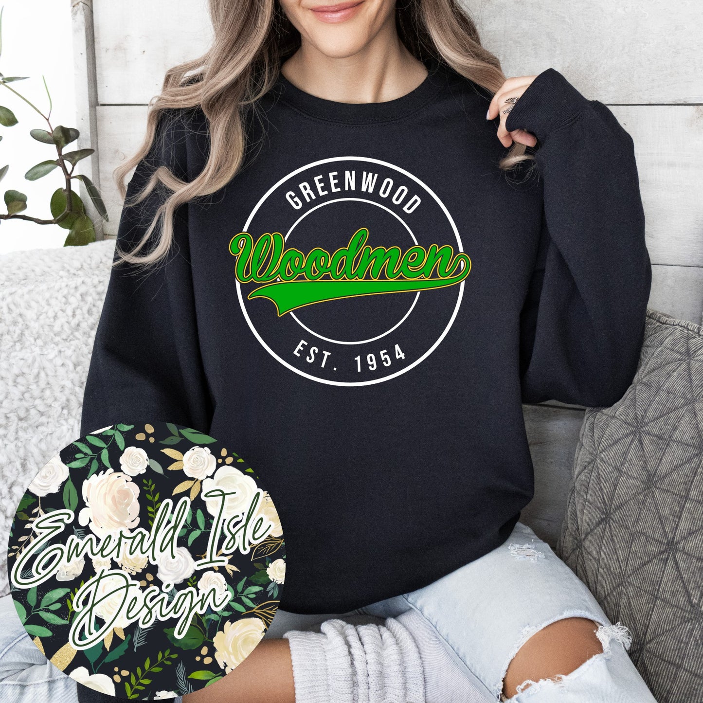 Greenwood Woodmen Metallic Puff Design Option 2