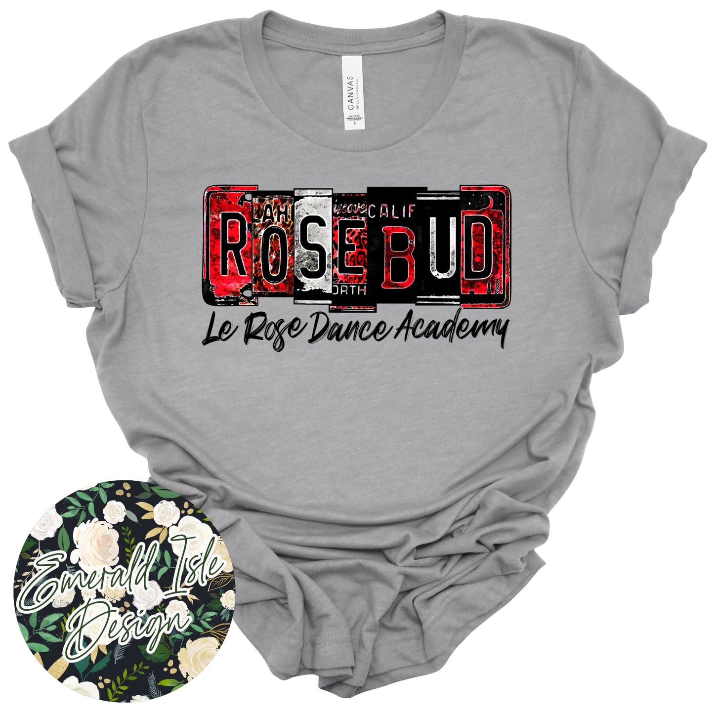 Rosebud License Plate Design