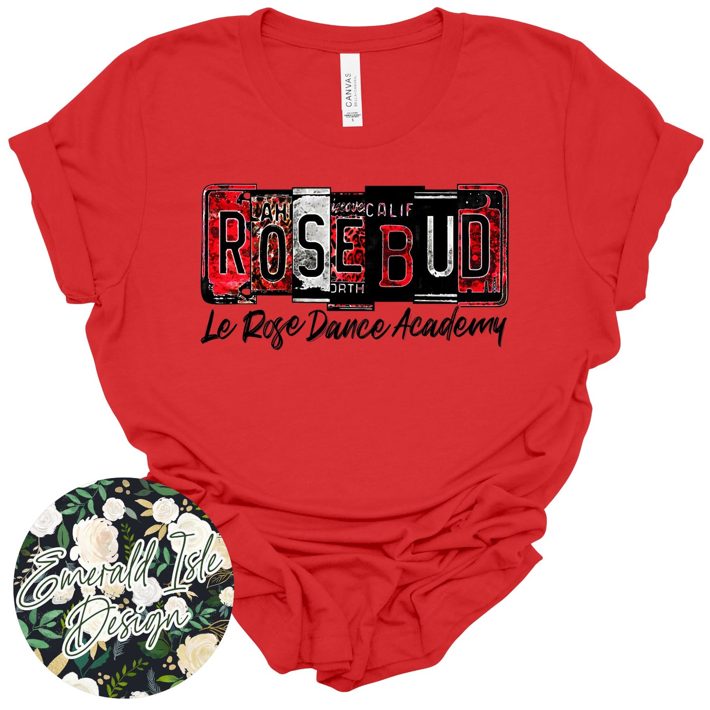 Rosebud License Plate Design