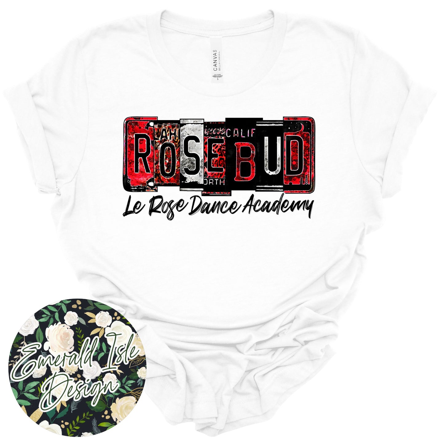 Rosebud License Plate Design