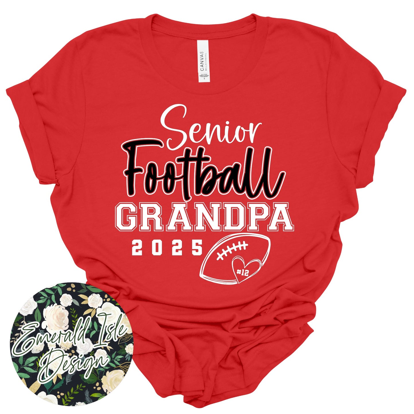 Senior Football Design **FULLY CUSTOMIZABLE!!**