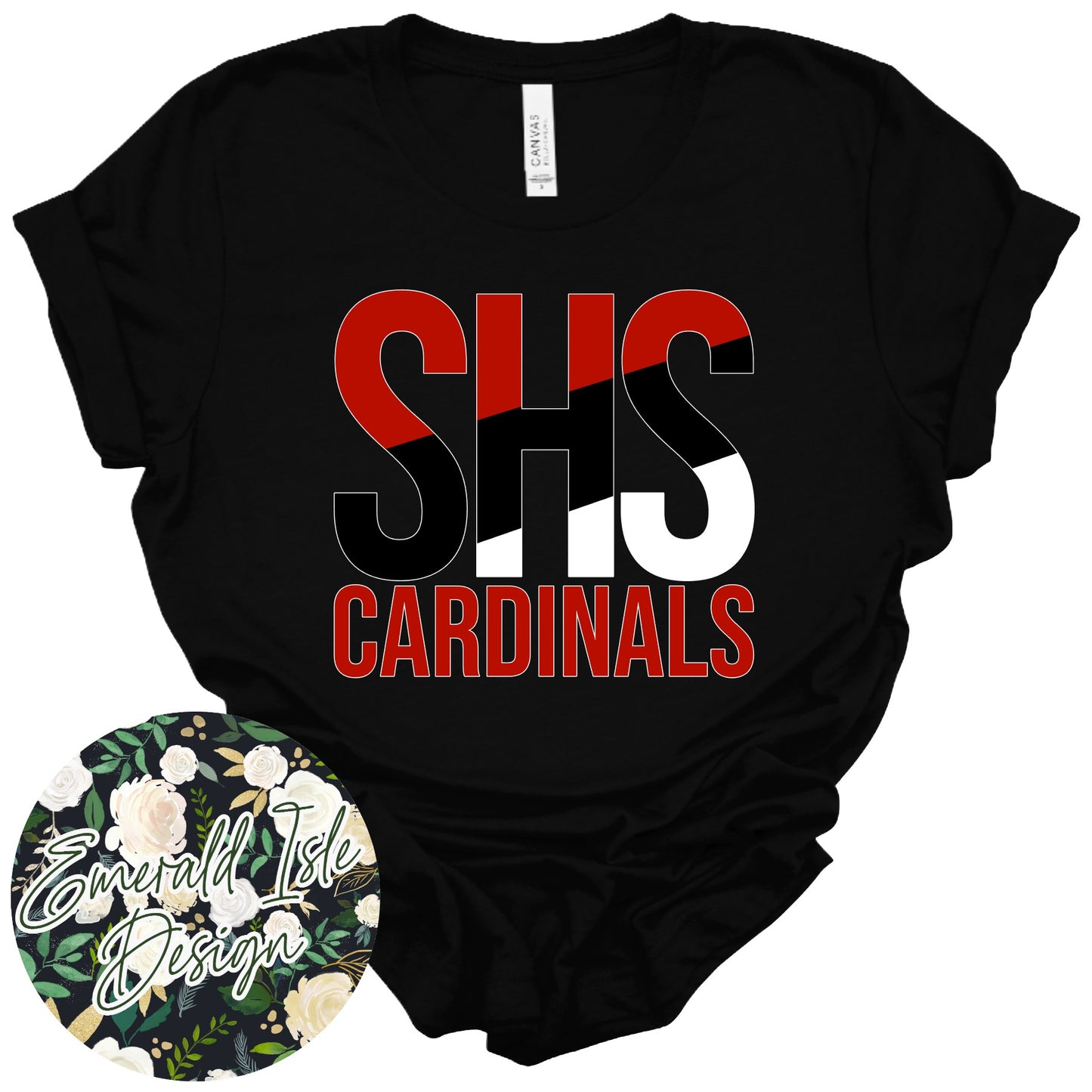 SHS Cardinals Slant Design