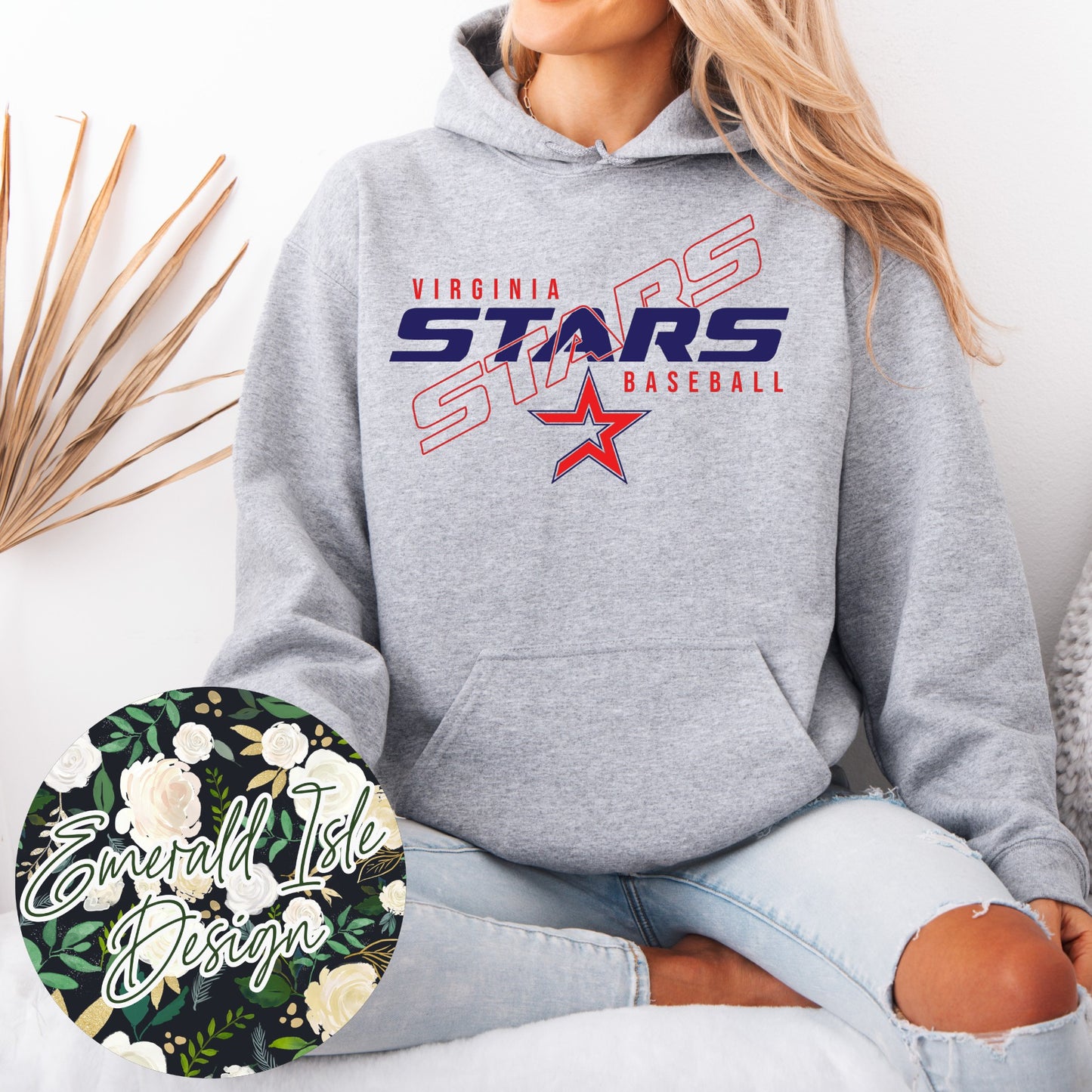 Virginia Stars Baseball Slant Design