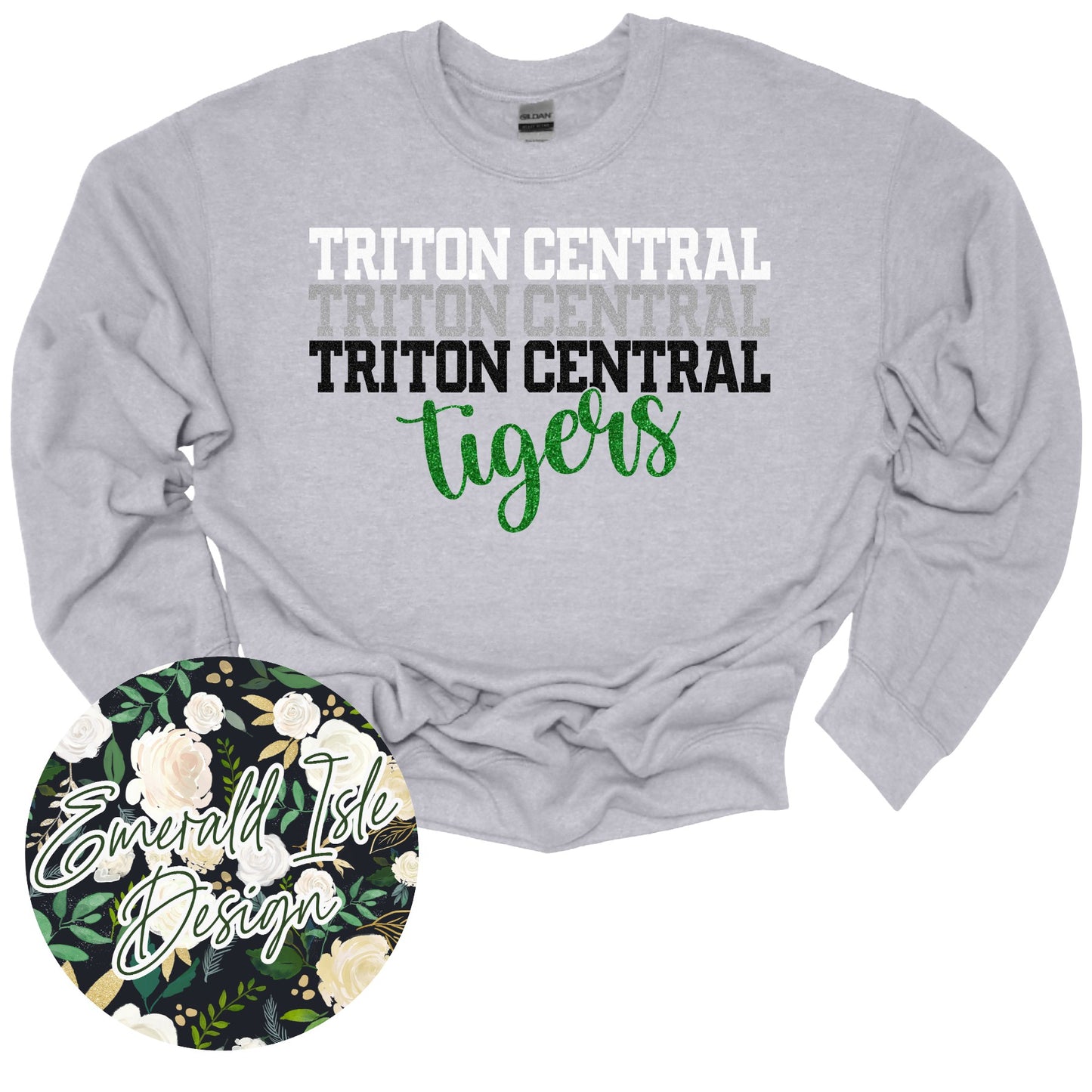 **GLITTER** Stacked Triton Central Design