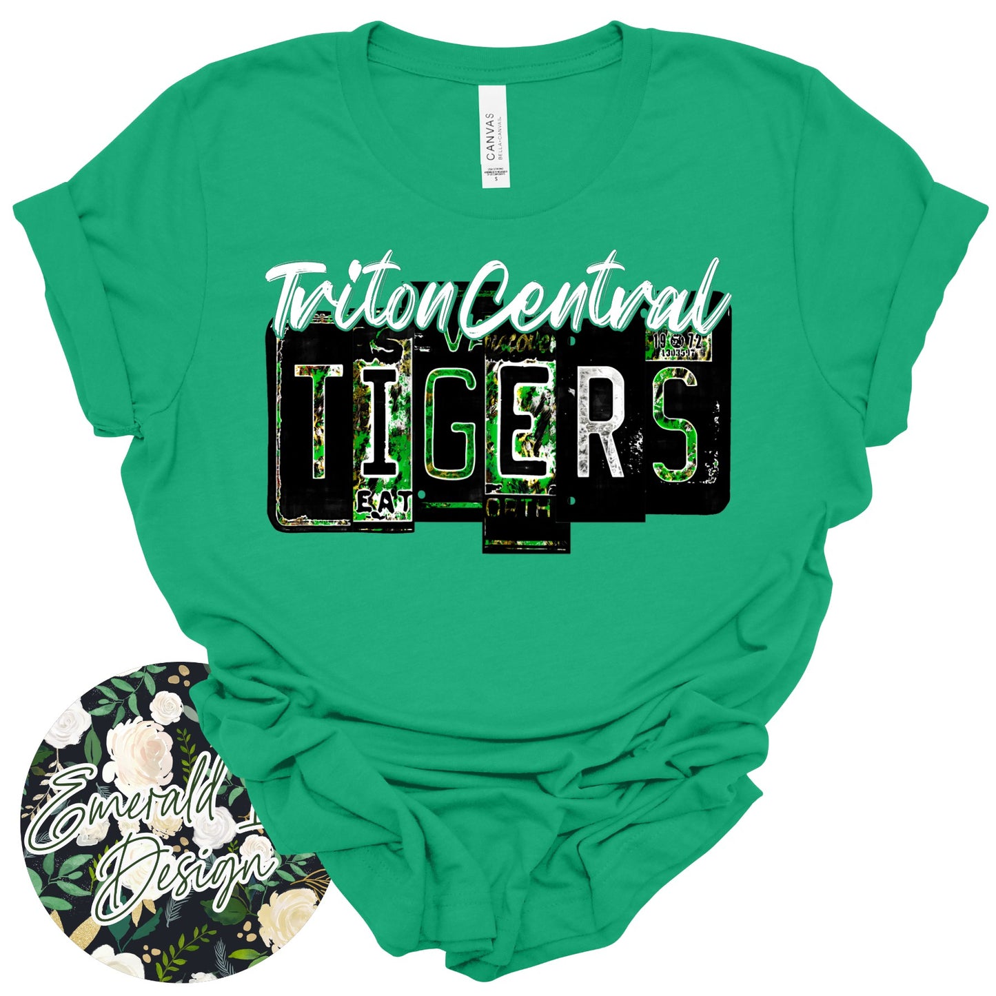 Triton Central Tigers License Plate Design