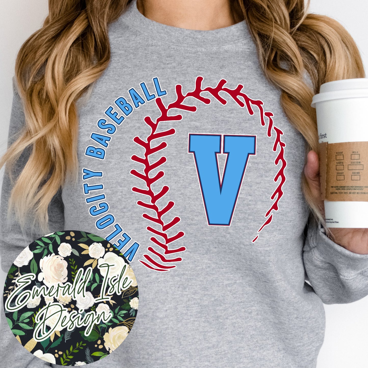 Velocity Baseball Stylized Baseball Design