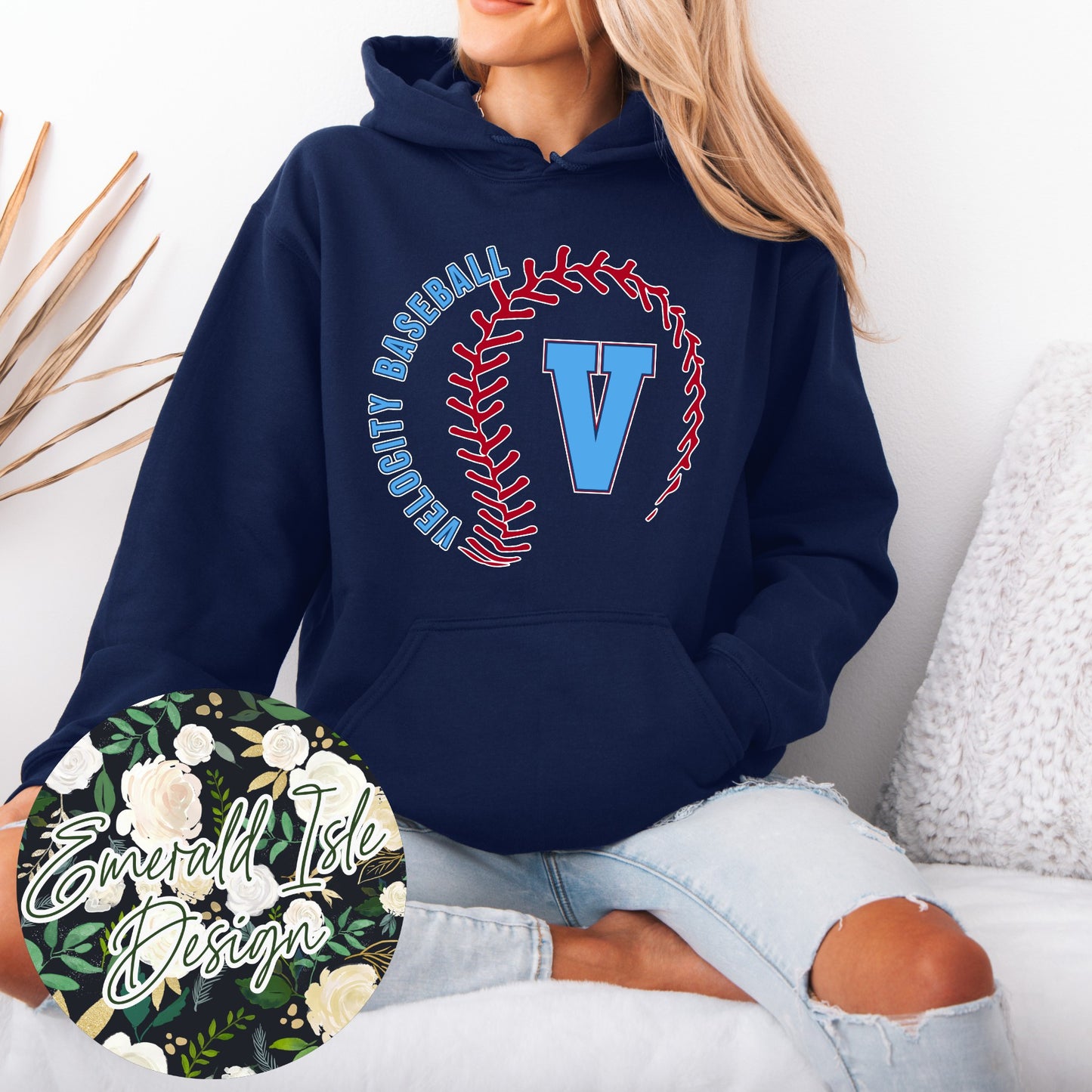 Velocity Baseball Stylized Baseball Design