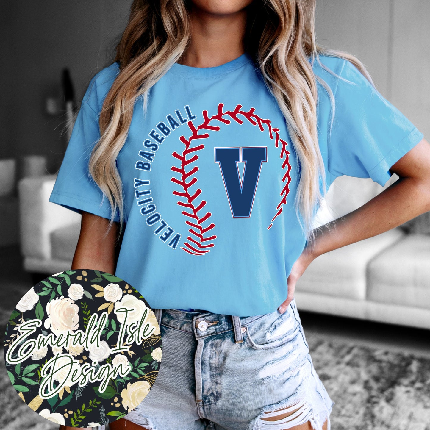 Velocity Baseball Stylized Baseball Design