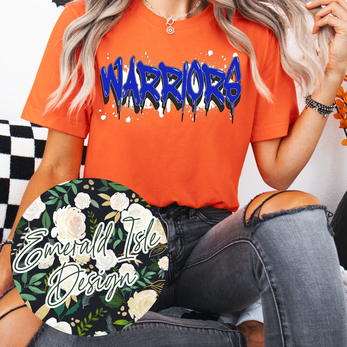 Warriors Drip Design