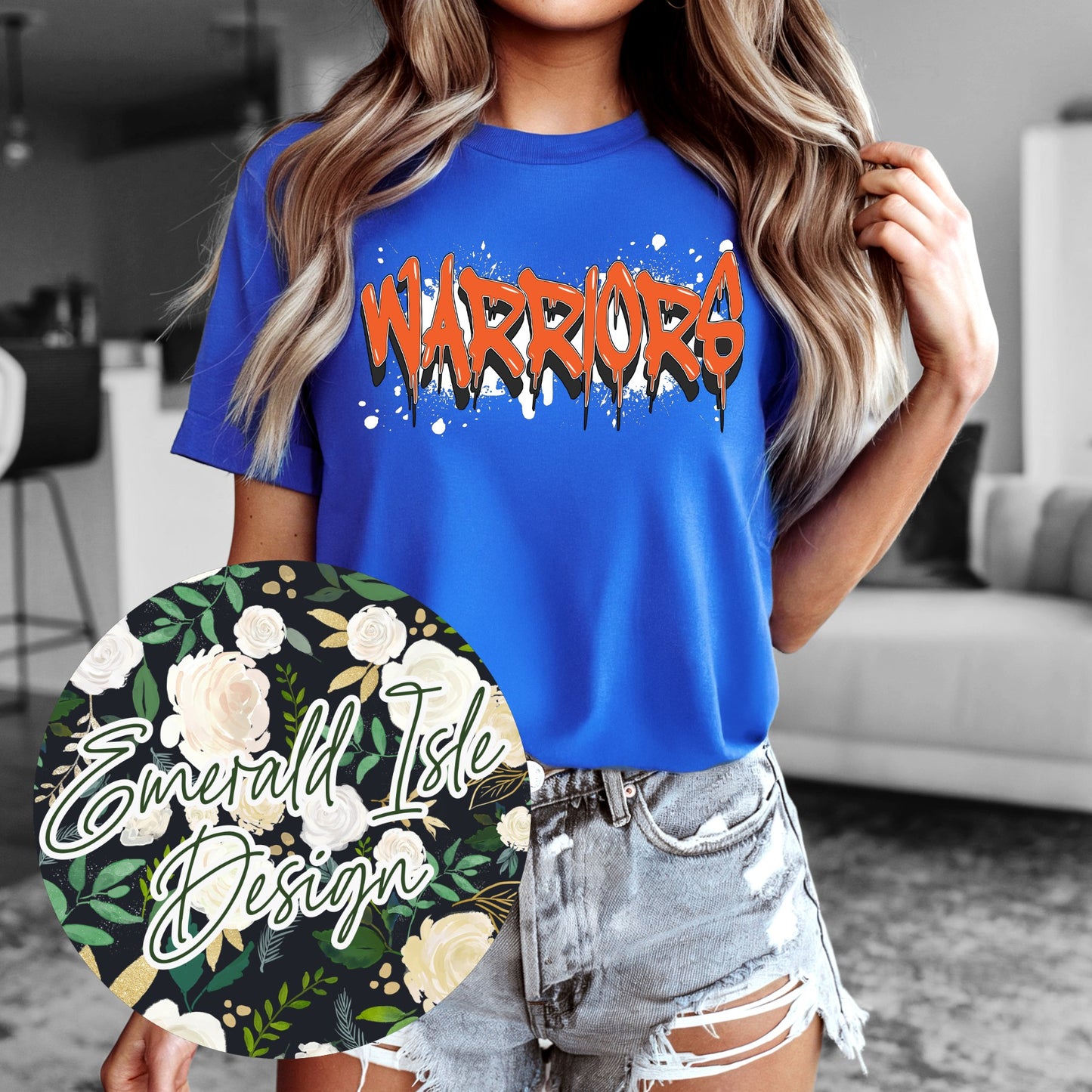 Warriors Drip Design