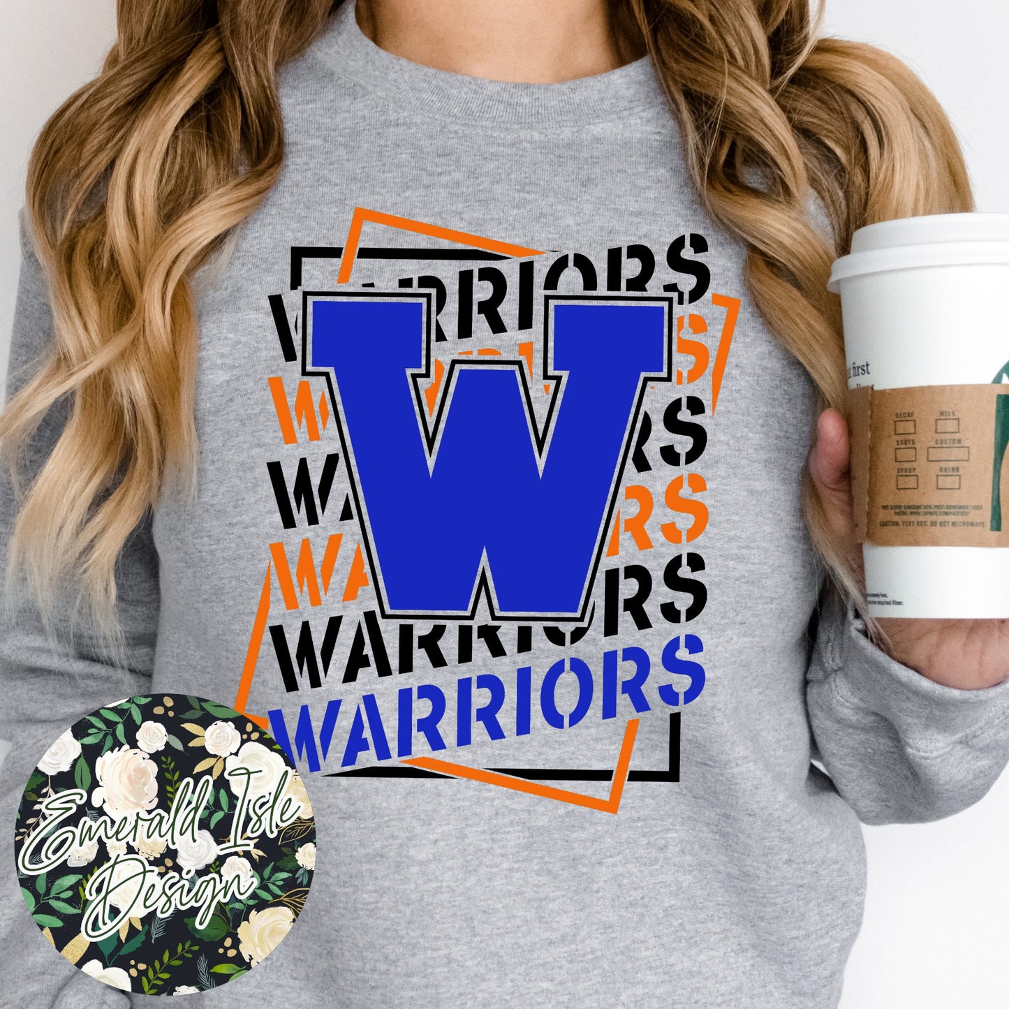 Whiteland Warriors Wave Design