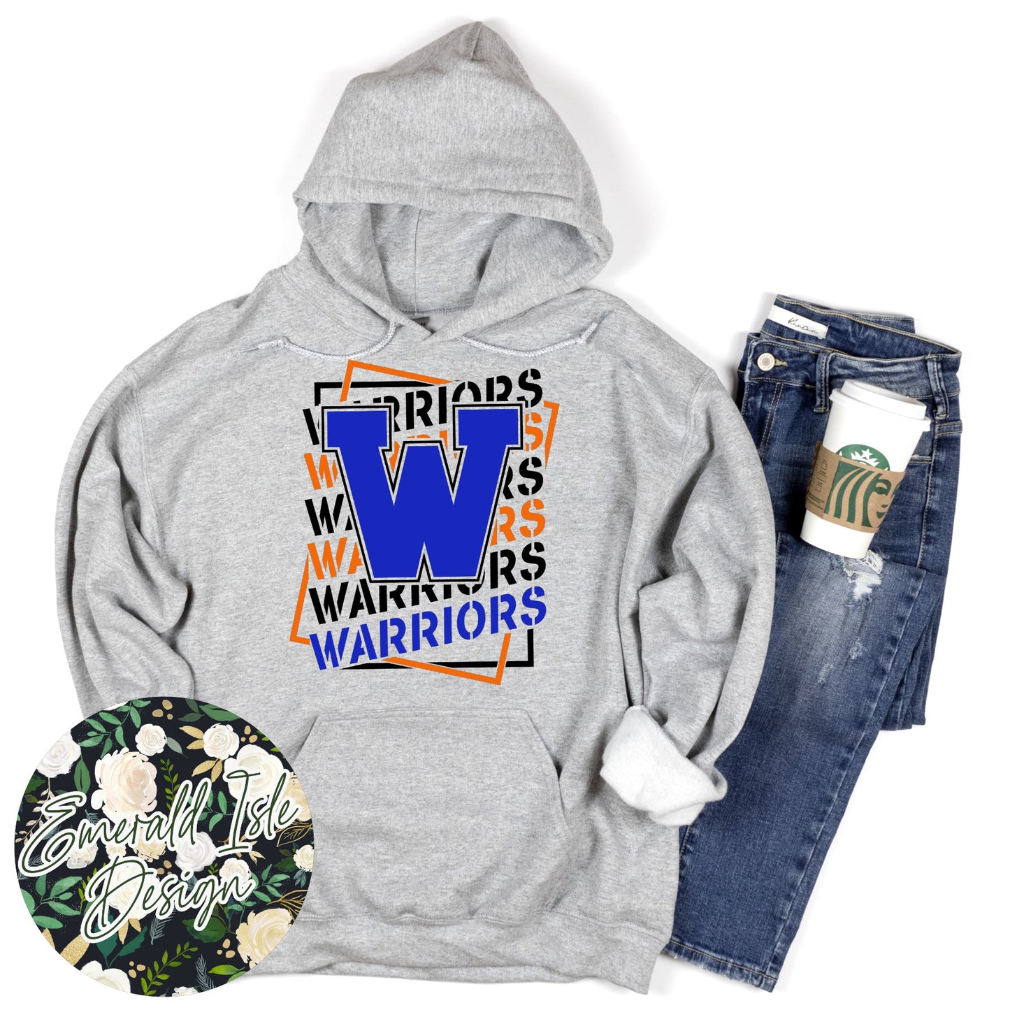 Whiteland Warriors Wave Design