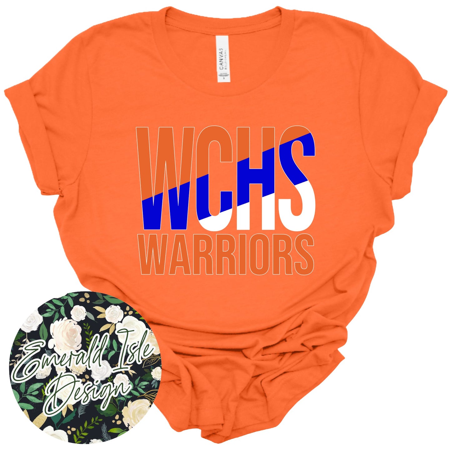 WCHS Warriors Slant Design