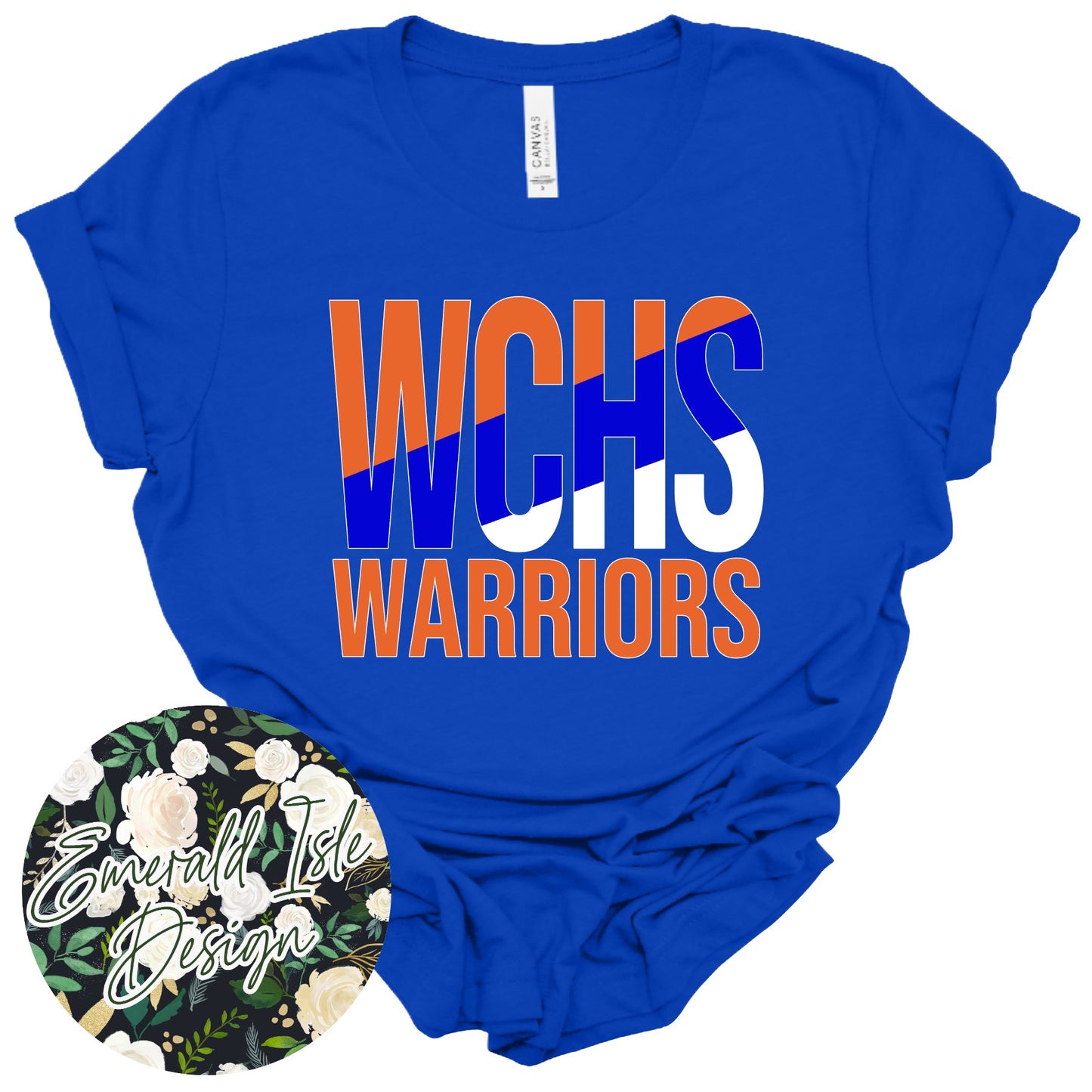 WCHS Warriors Slant Design
