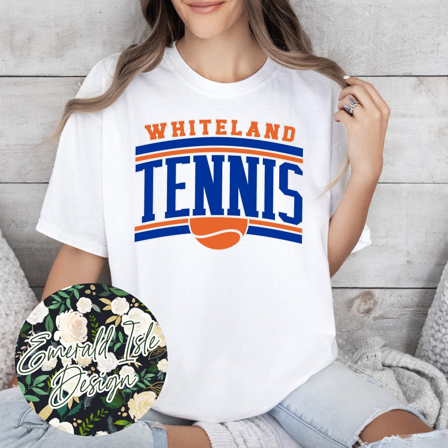 Whiteland Warriors Tennis Slant Design