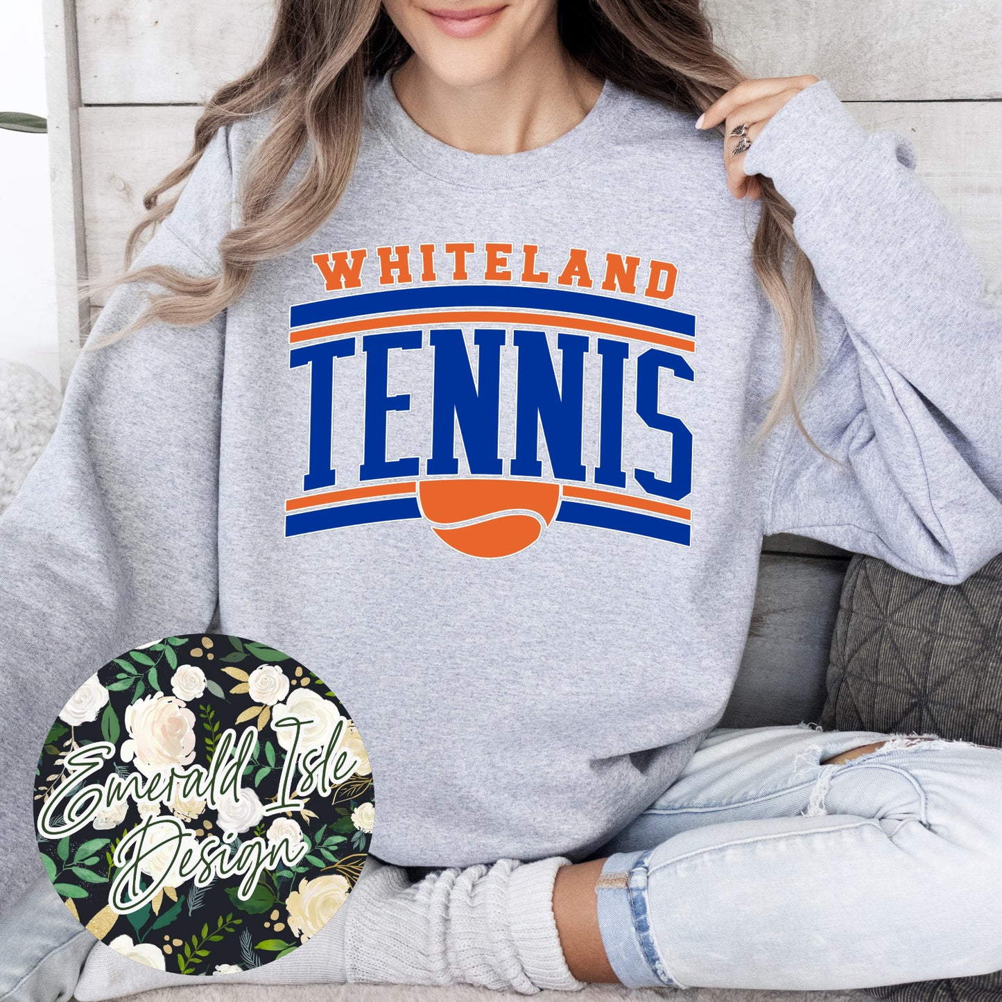 Whiteland Warriors Tennis Slant Design