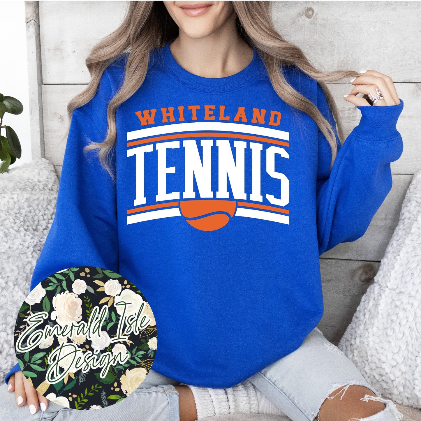 Whiteland Warriors Tennis Slant Design
