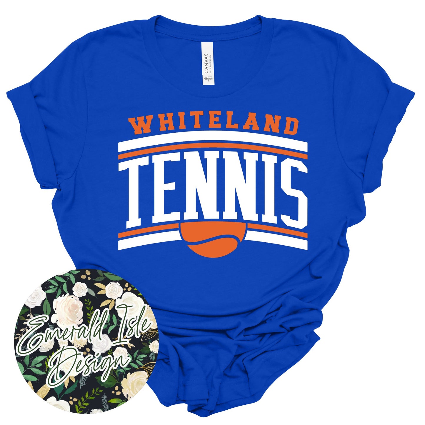 Whiteland Warriors Tennis Slant Design