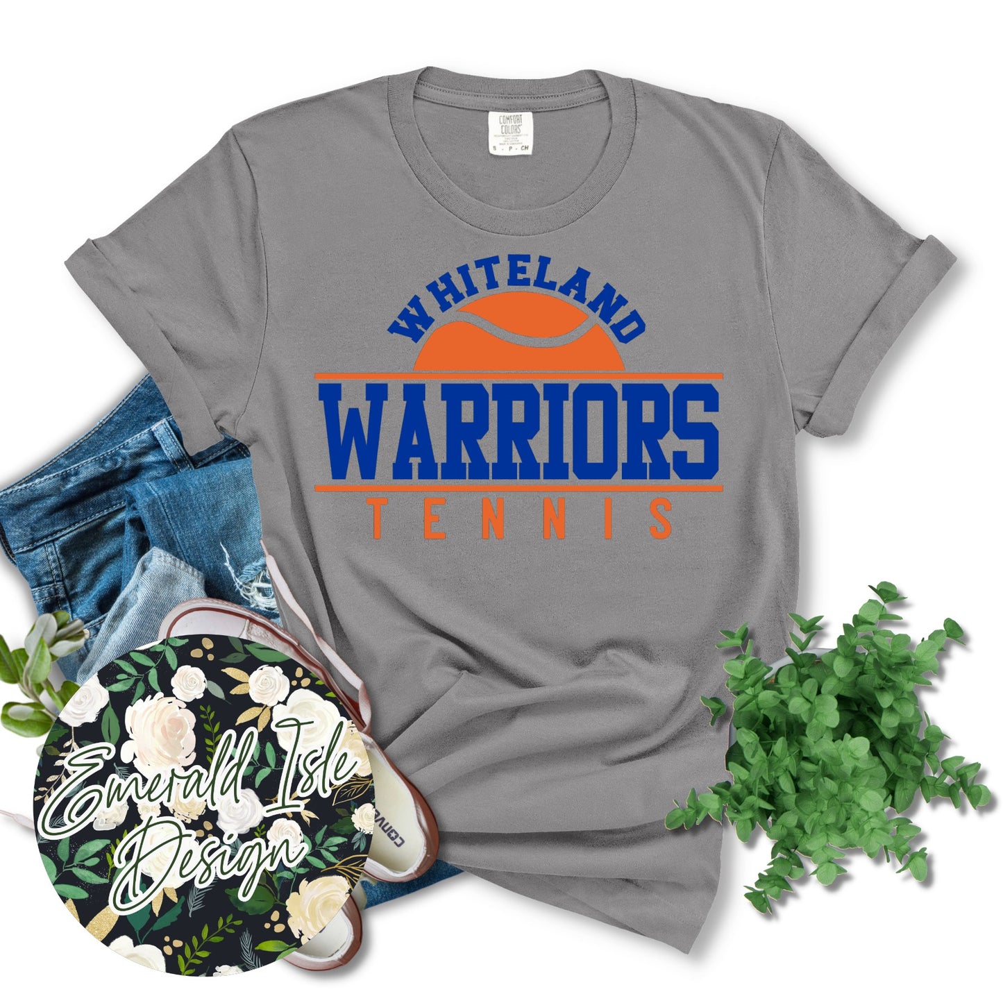 Whiteland Warriors Tennis Design