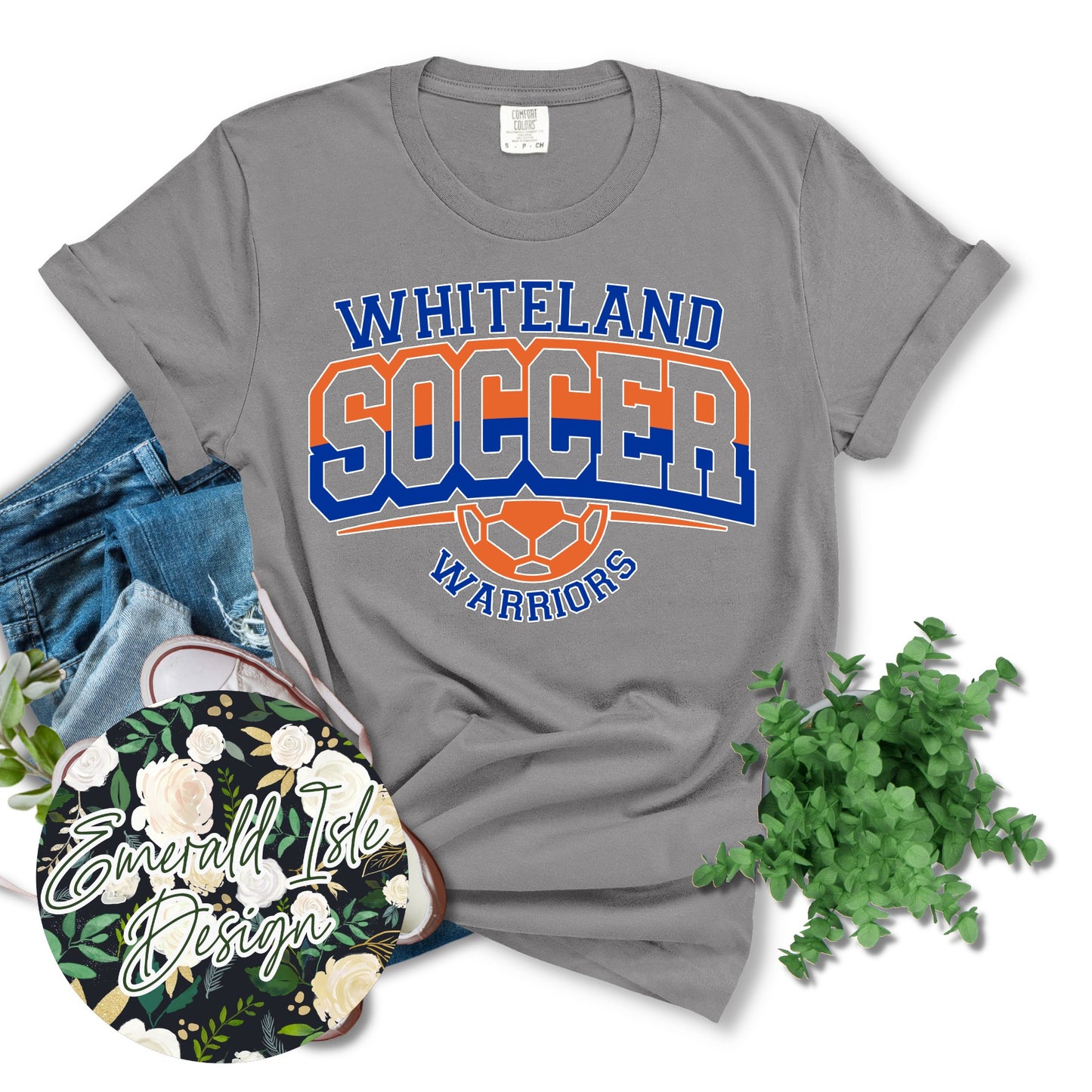 Whiteland Warriors Soccer Offset Design