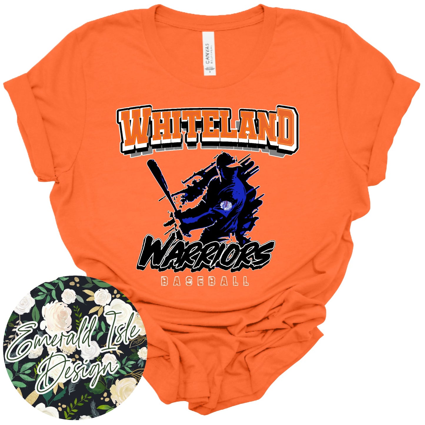 Whiteland Warriors Baseball Design