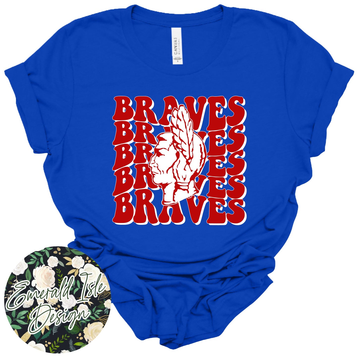 Braves Groovy Repeat Design