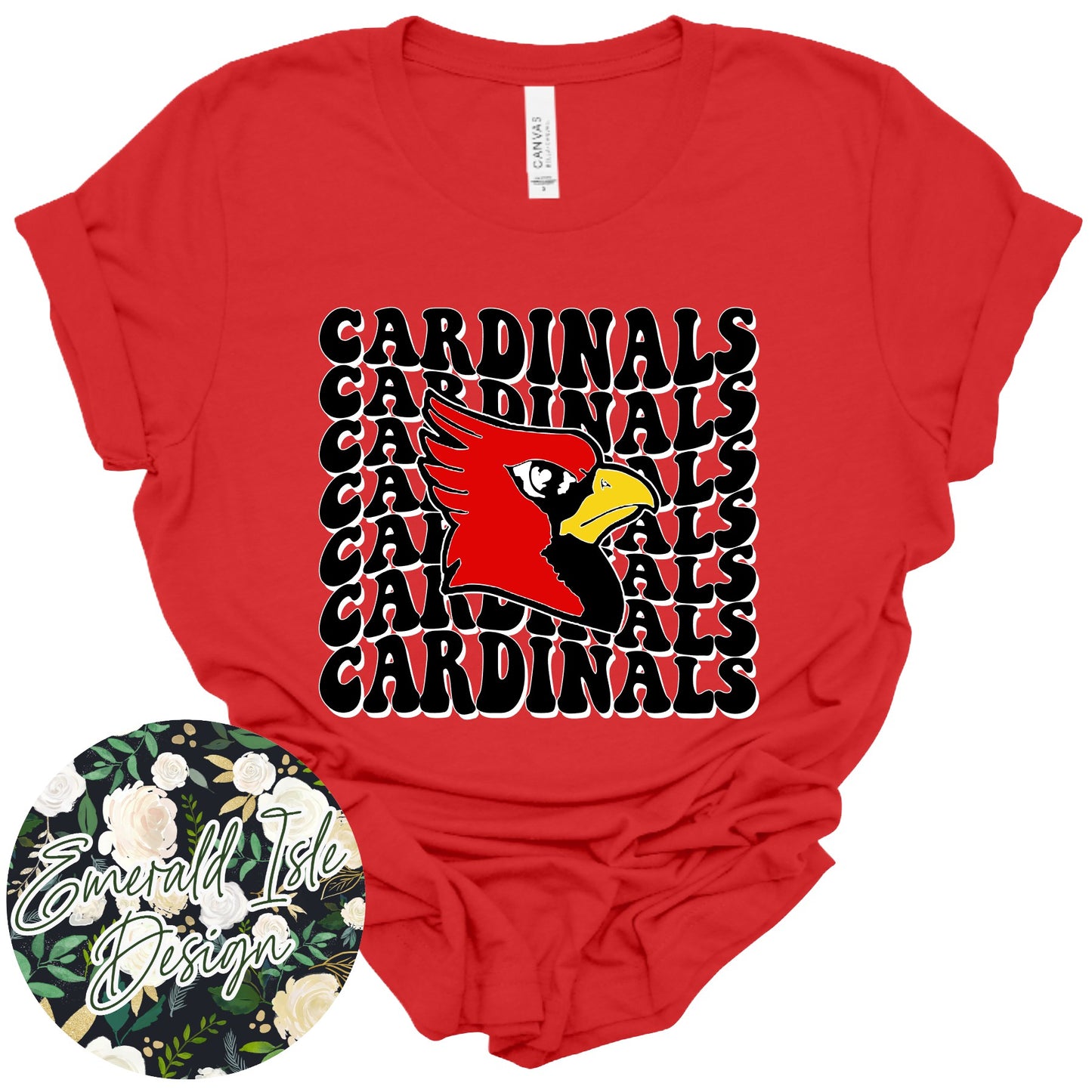 Cardinals Groovy Repeat Design