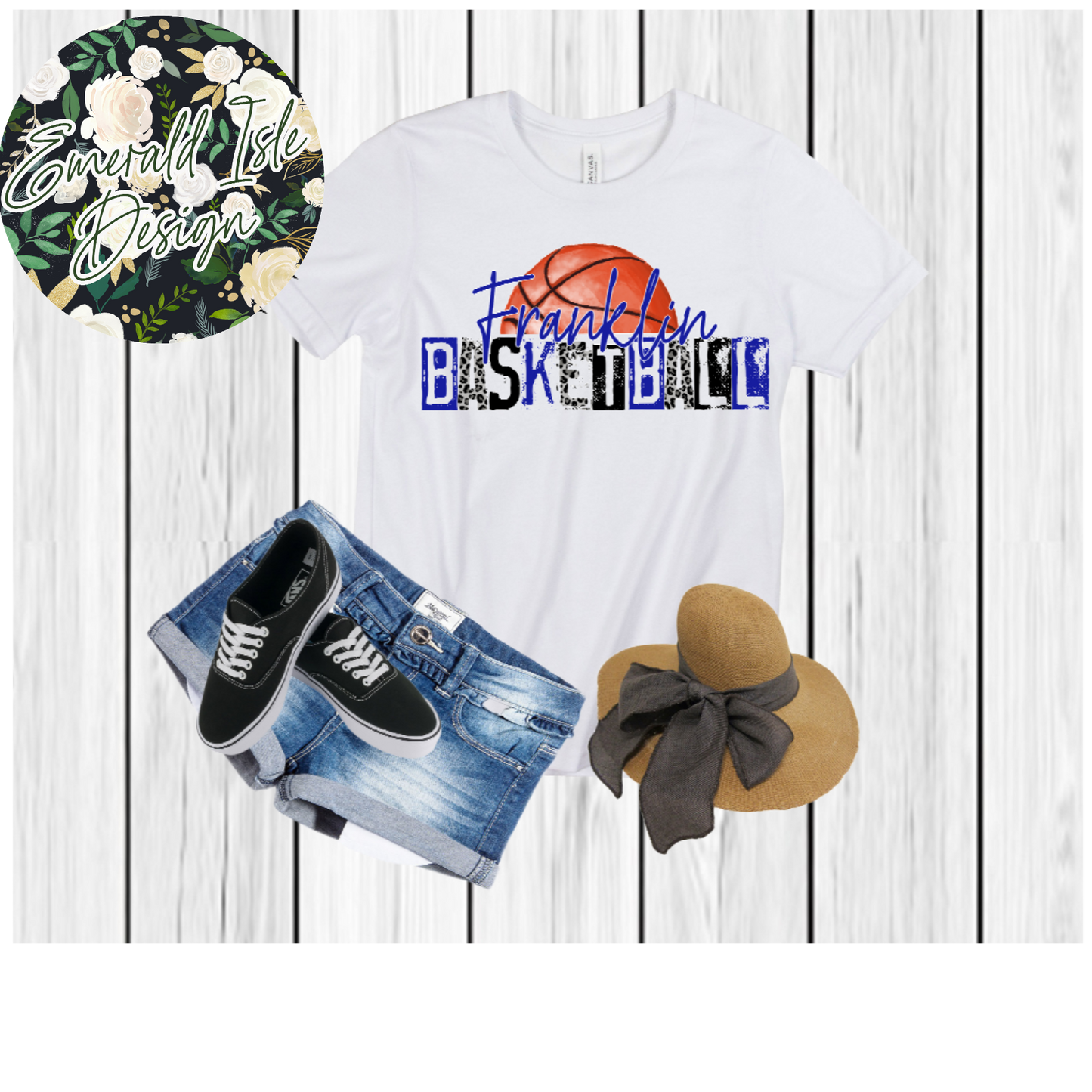 Franklin Basketball Stamp Design